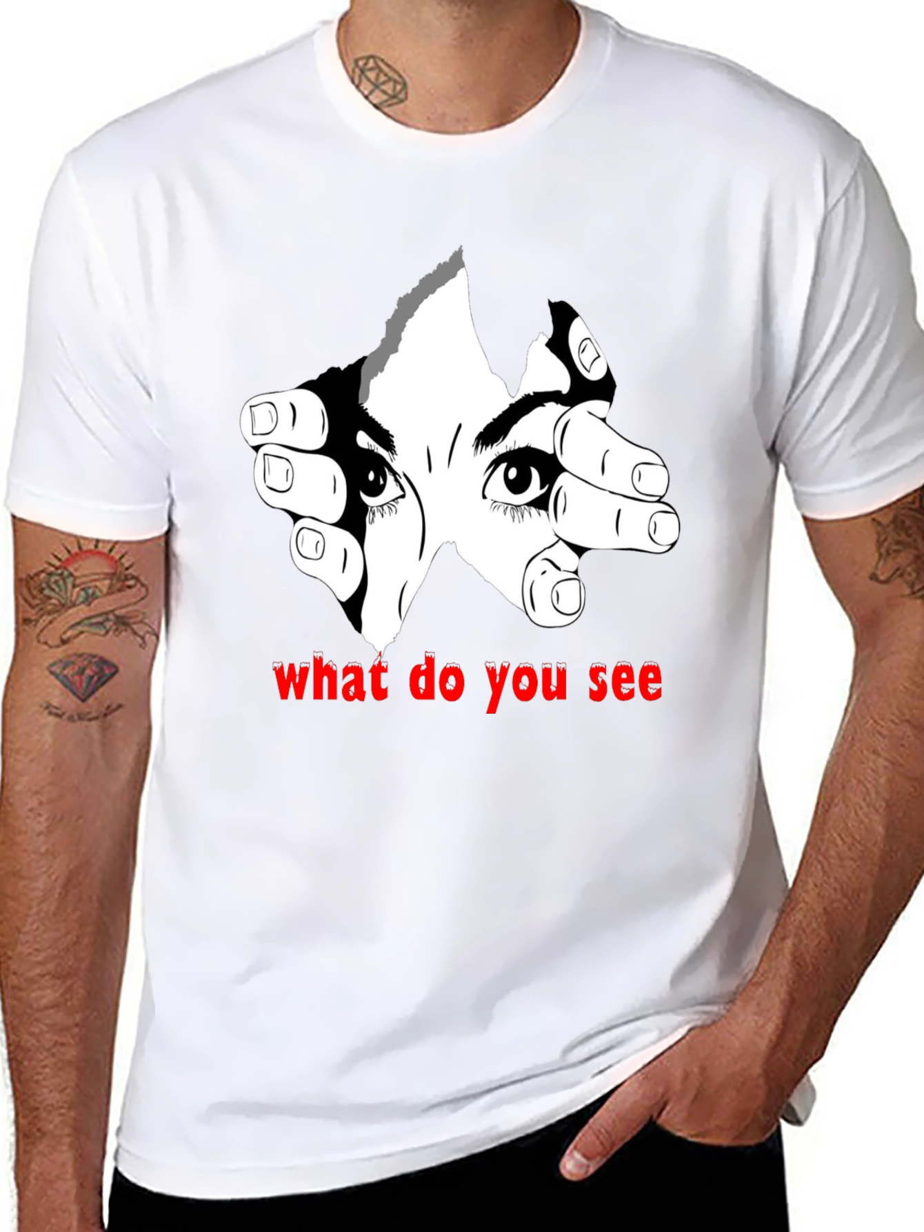 Eye See You Graphic Tee - Mens Black T-Shirt