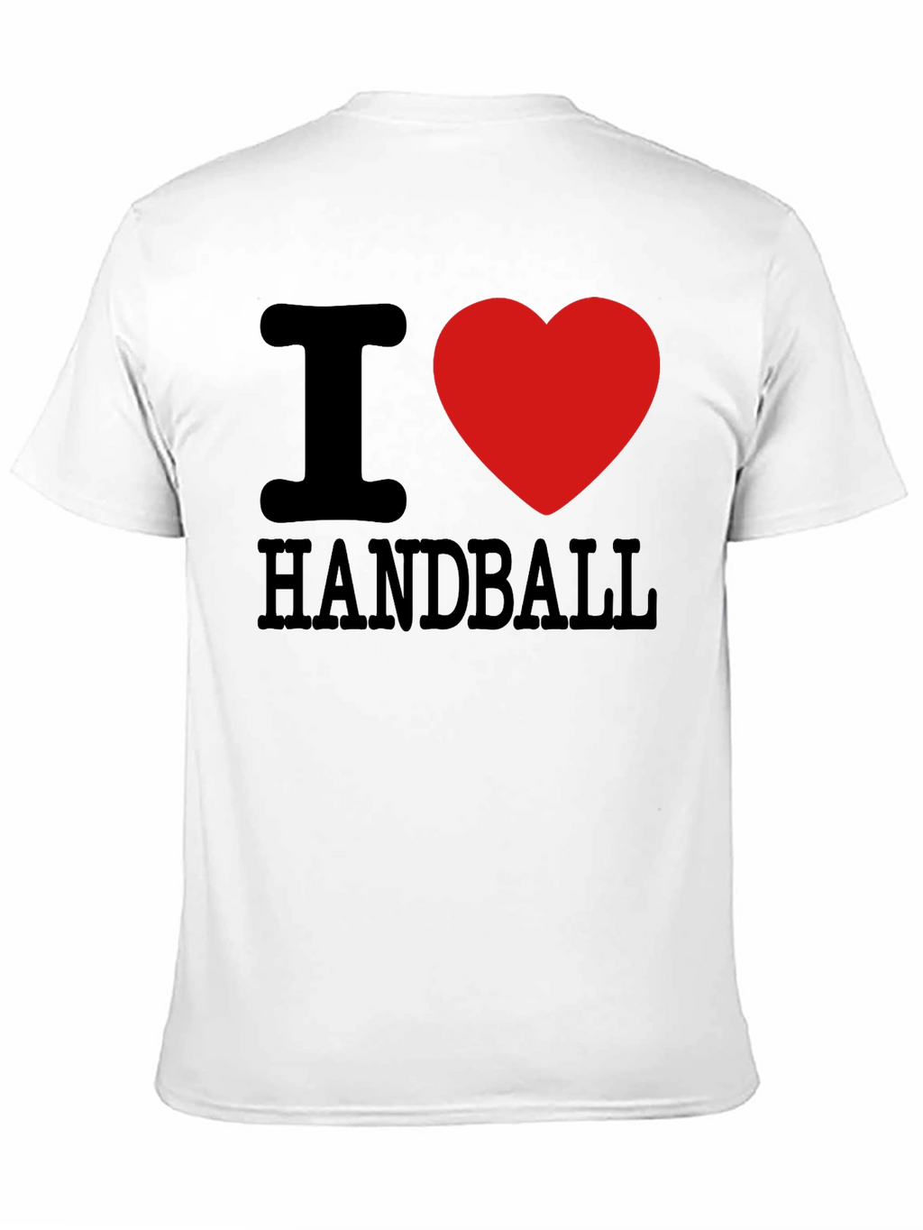 I Love Handball T-Shirt Black Cotton Graphic Tee