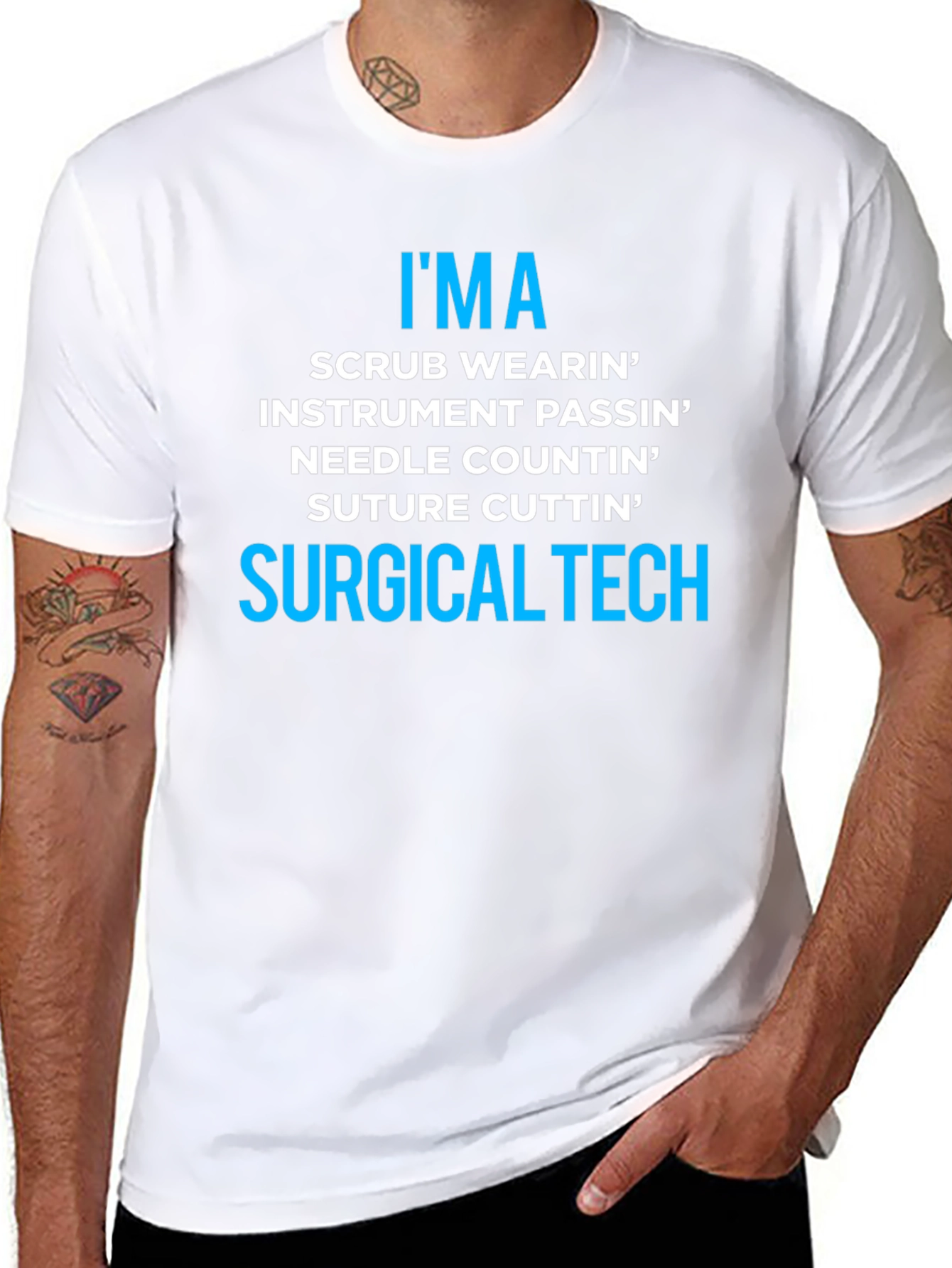 Surgical Tech T-Shirt - Scrub Wearin Instrument Passin