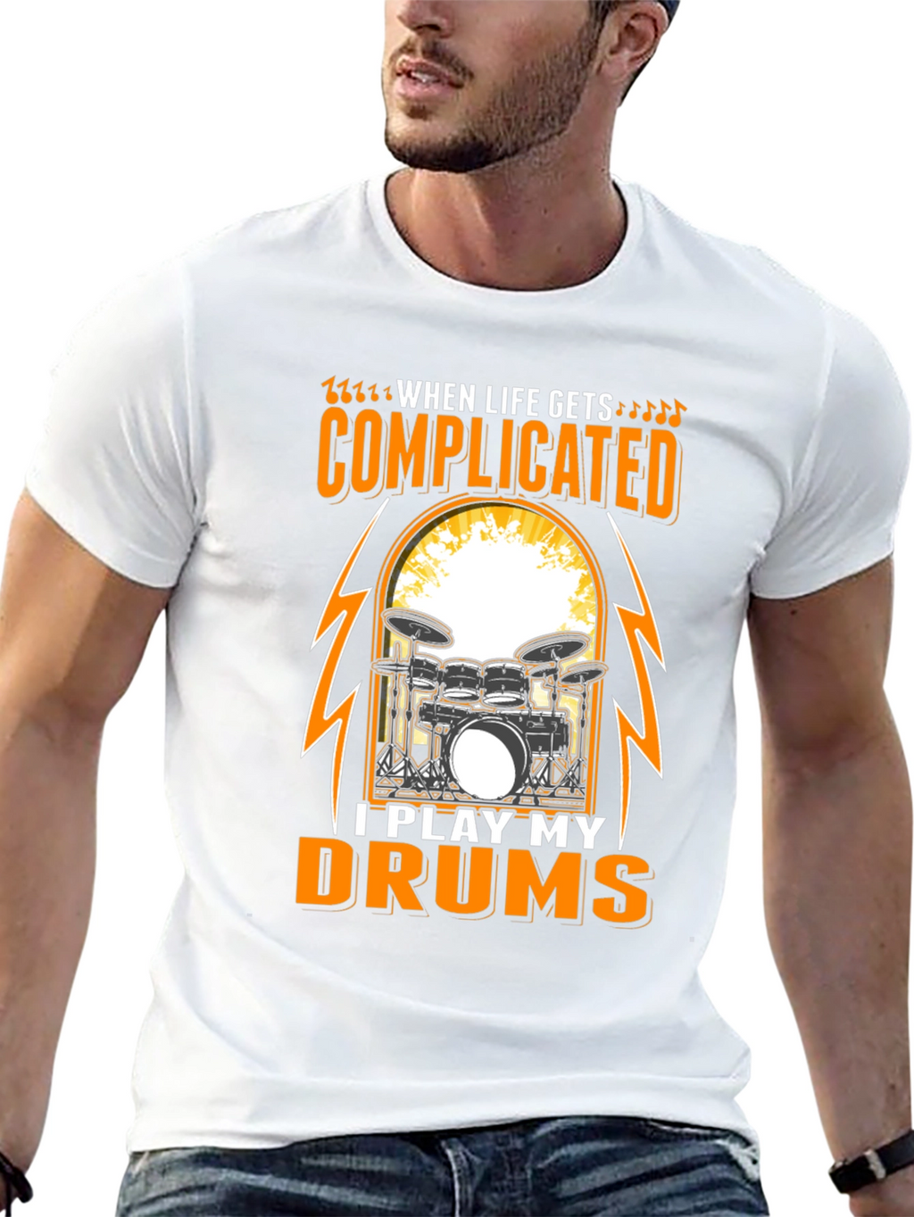 Complicated Drums Tee
