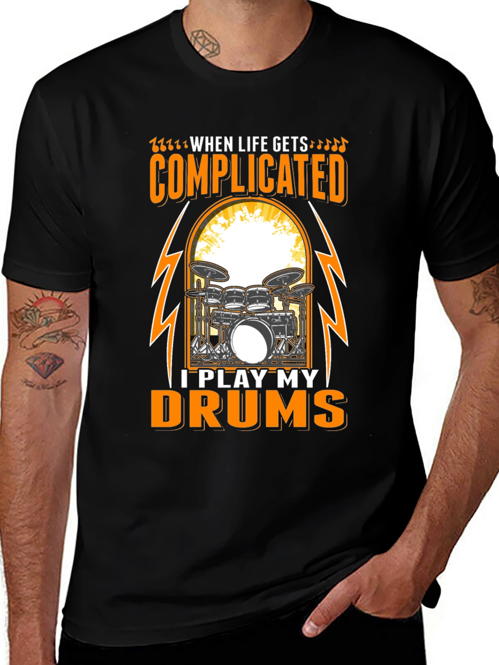 Complicated Drums Tee
