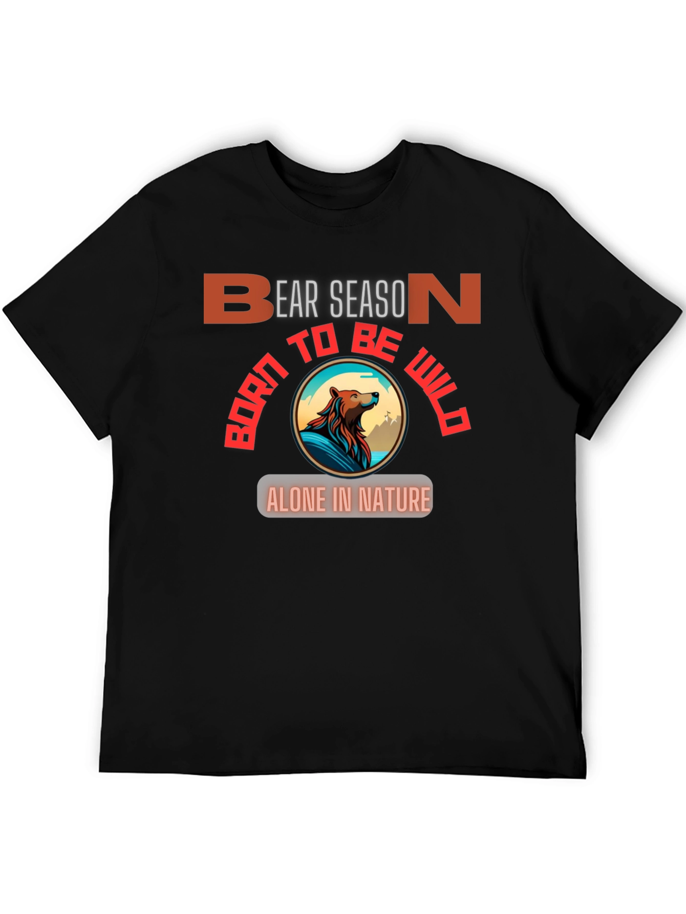 Bear Season Wild Nature Graphic T-Shirt