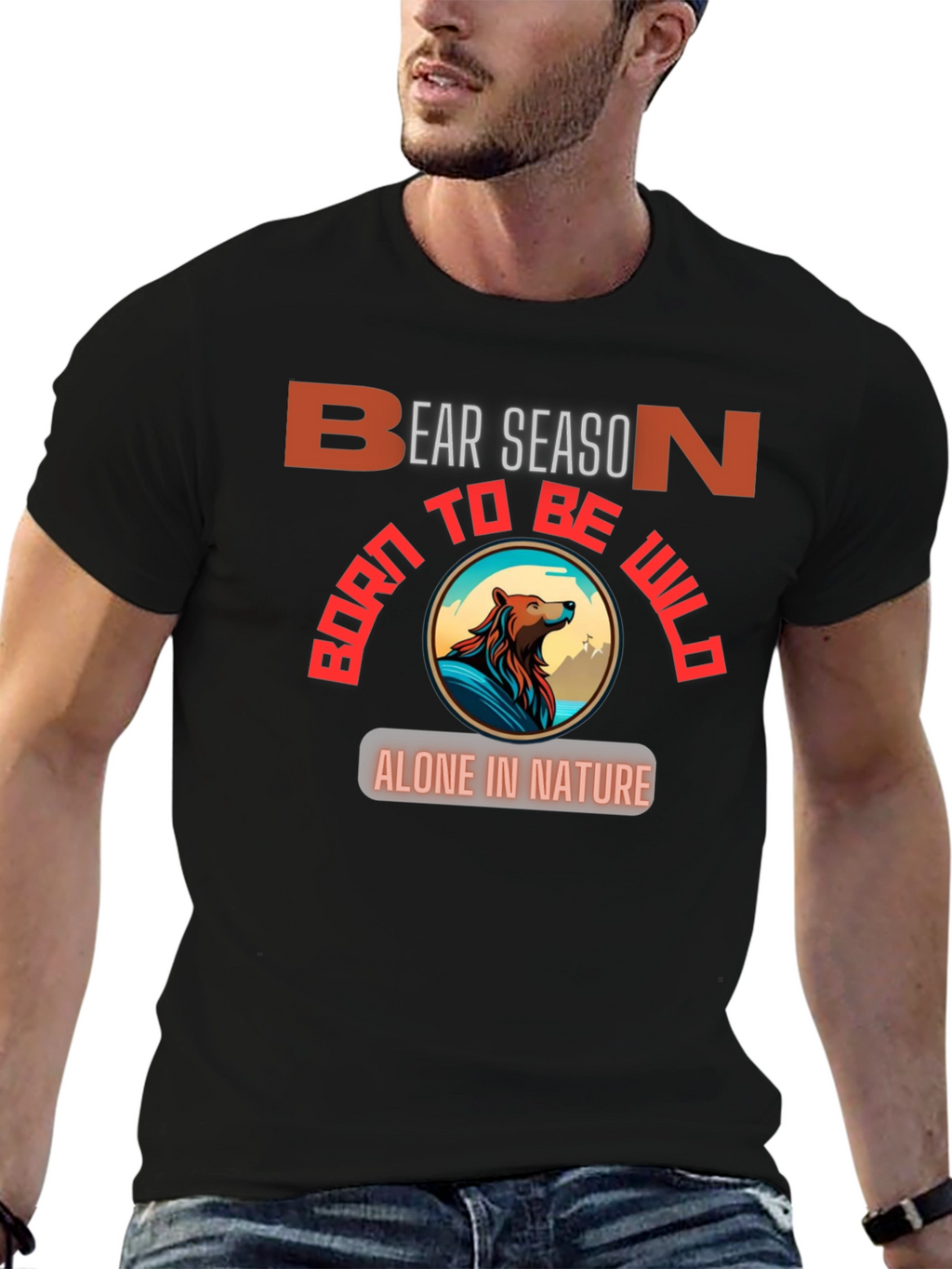 Bear Season Wild Nature Graphic T-Shirt