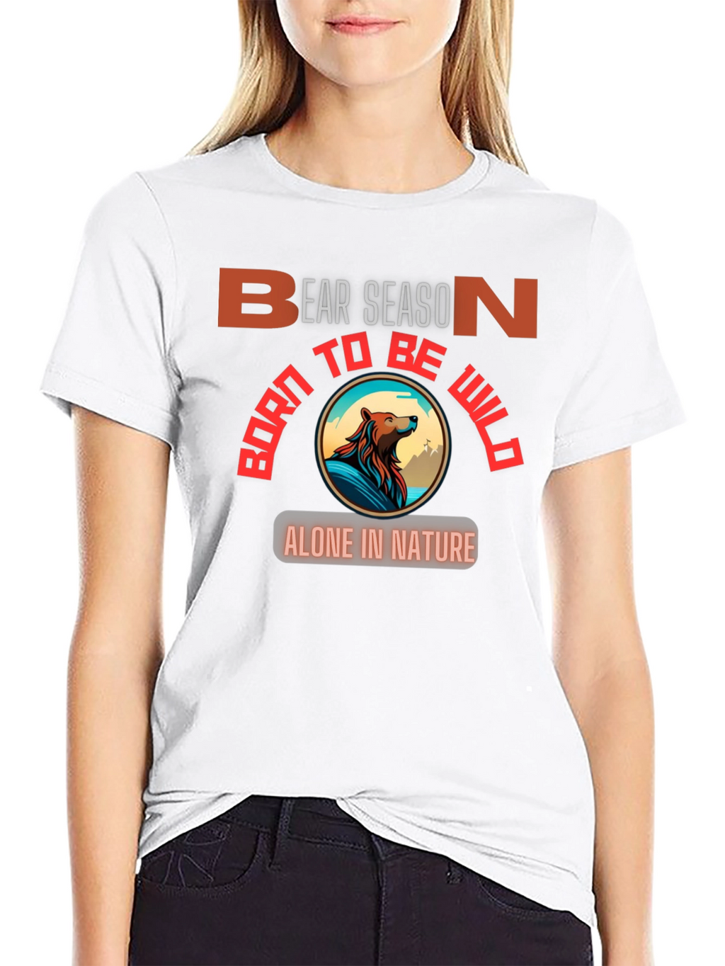 Bear Season Wild Nature Graphic T-Shirt