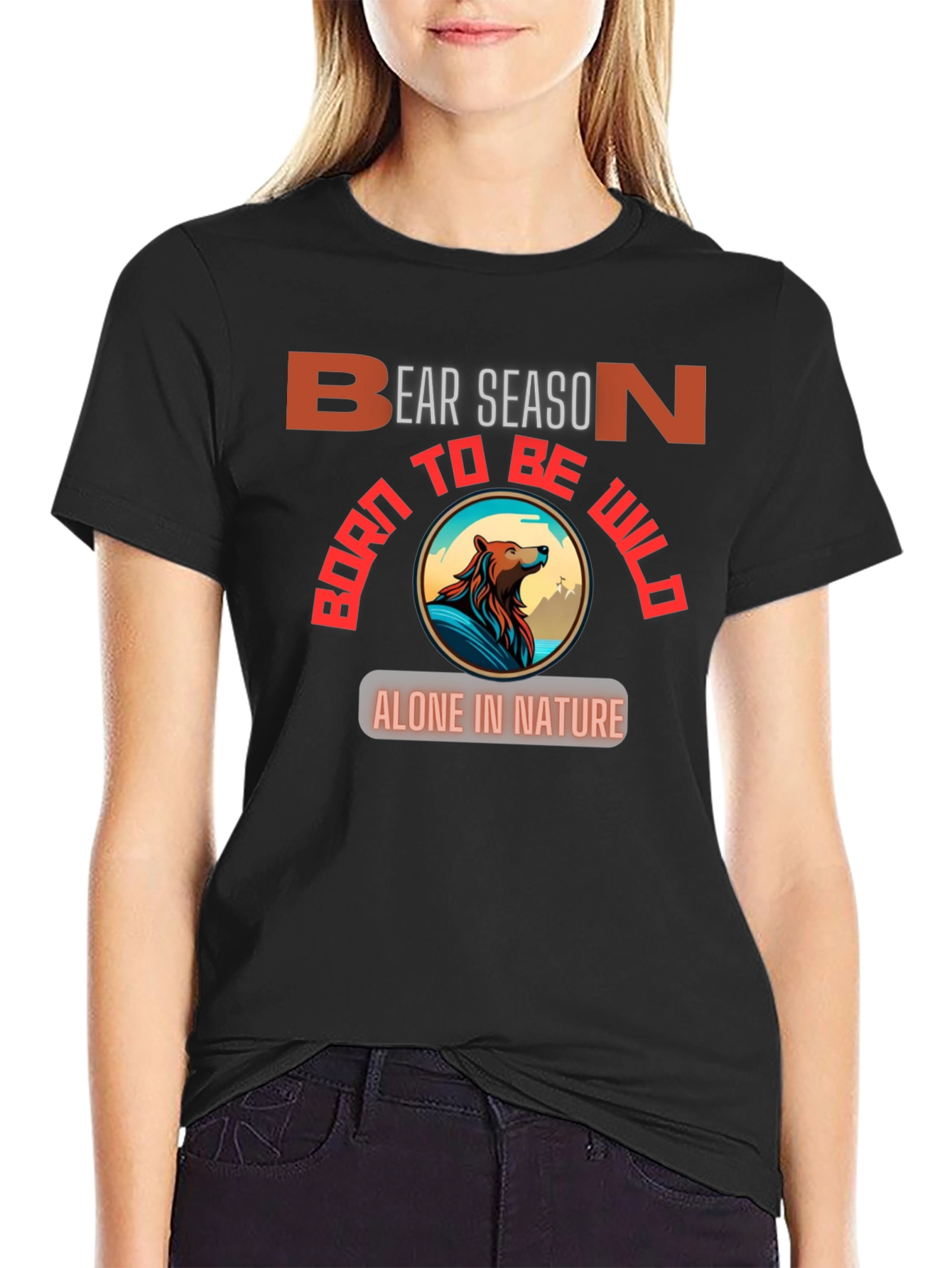 Bear Season Wild Nature Graphic T-Shirt