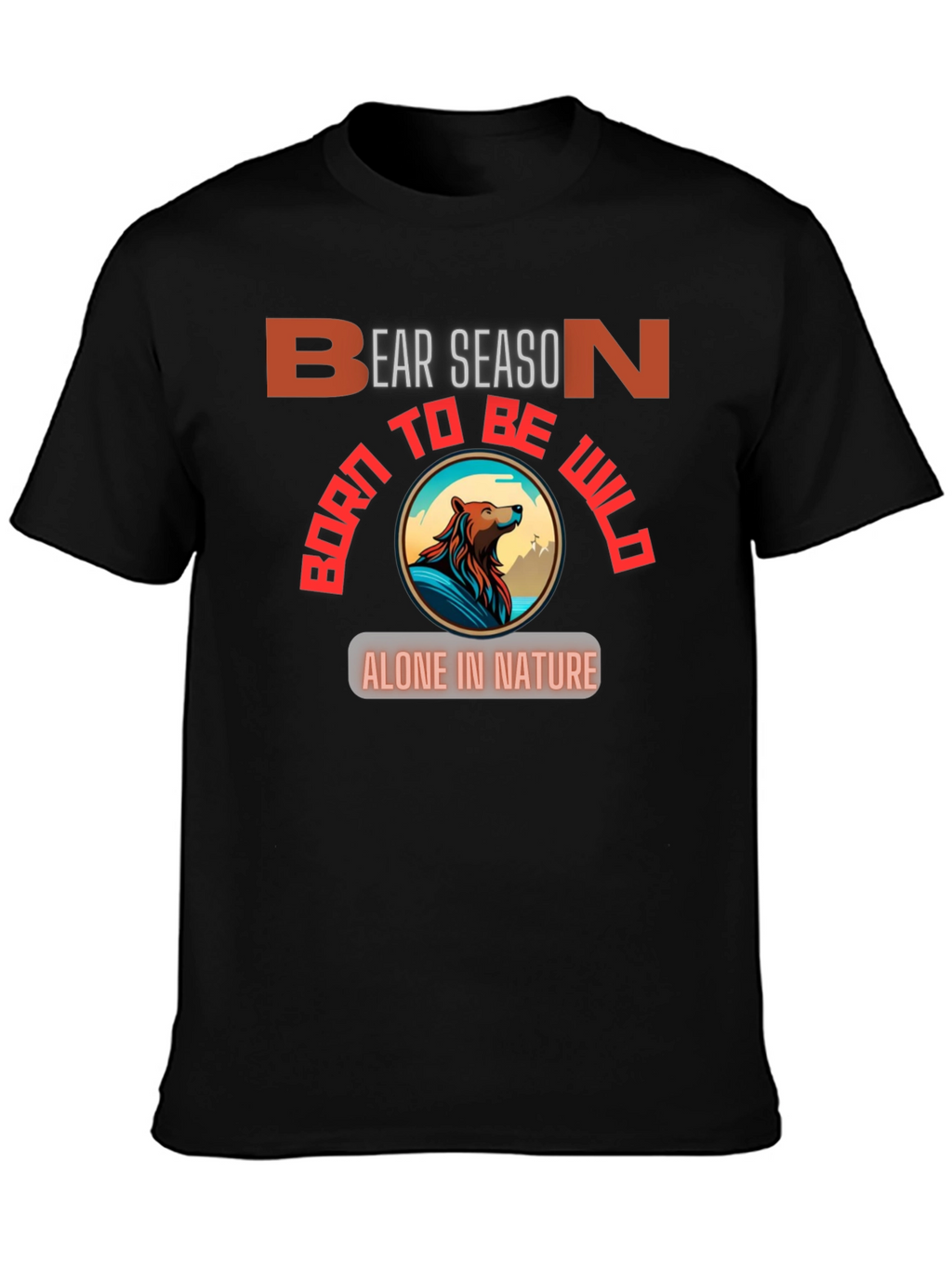 Bear Season Wild Nature Graphic T-Shirt