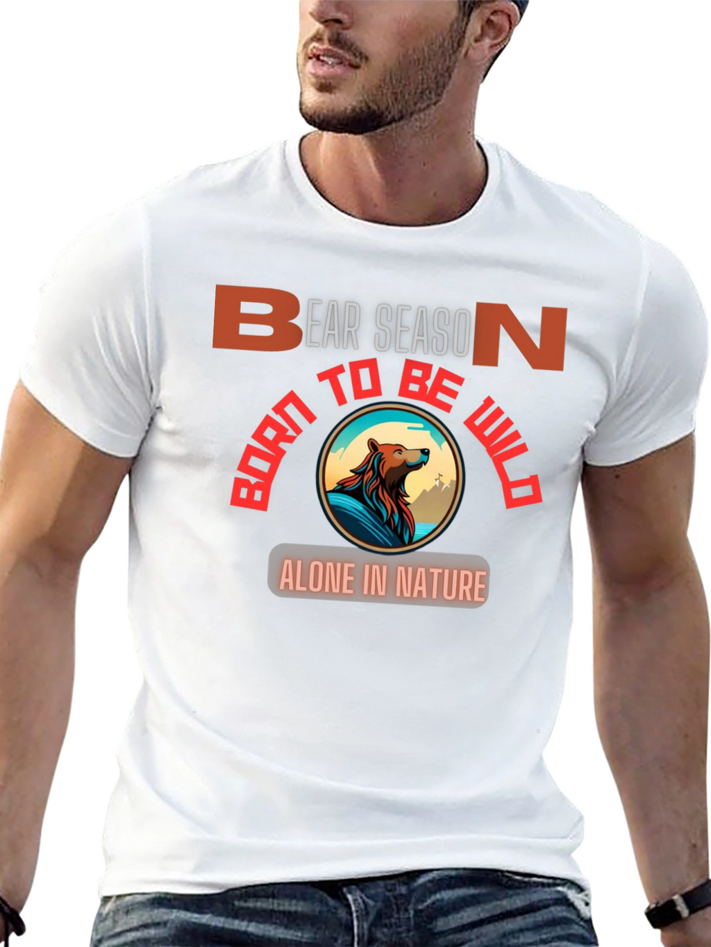 Bear Season Wild Nature Graphic T-Shirt