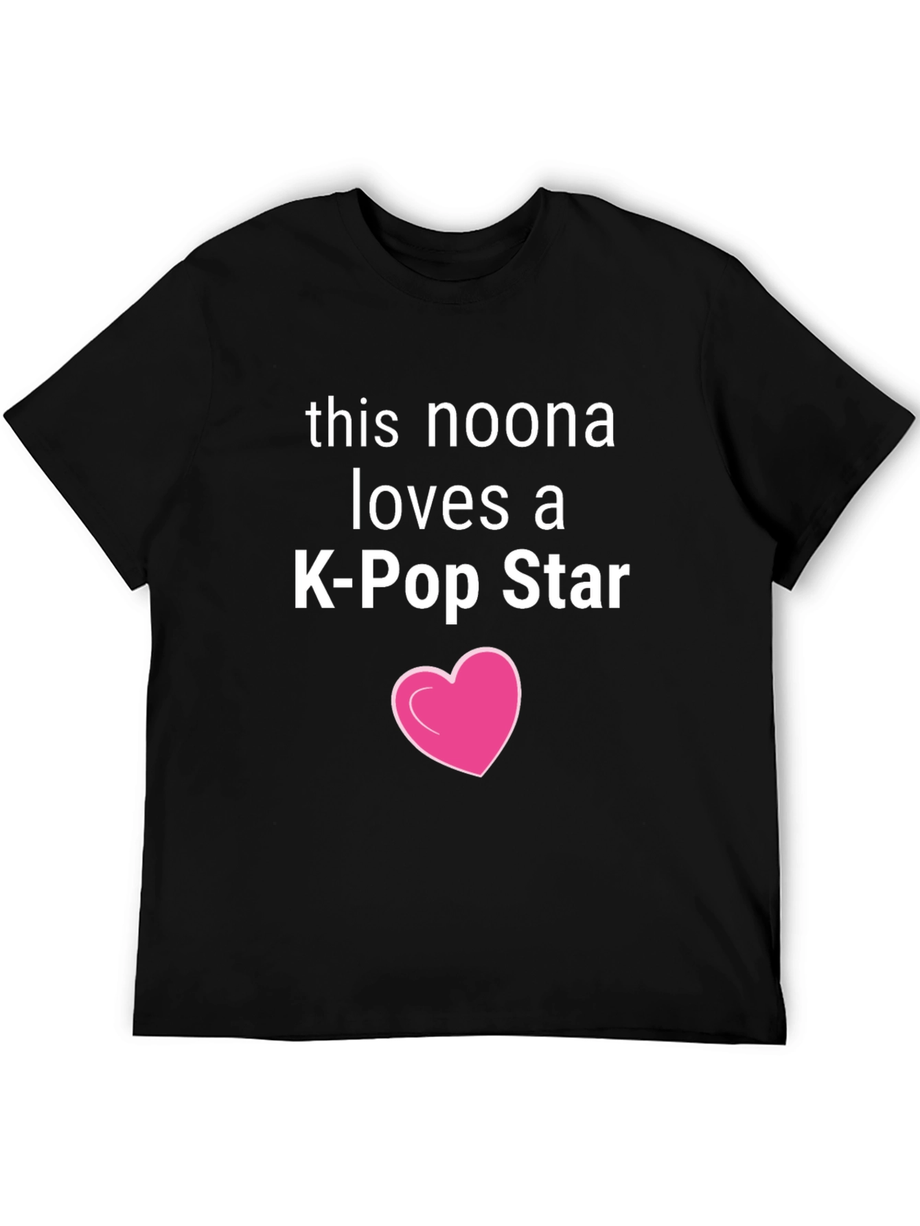 Noona Loves K-Pop Star Black Tee