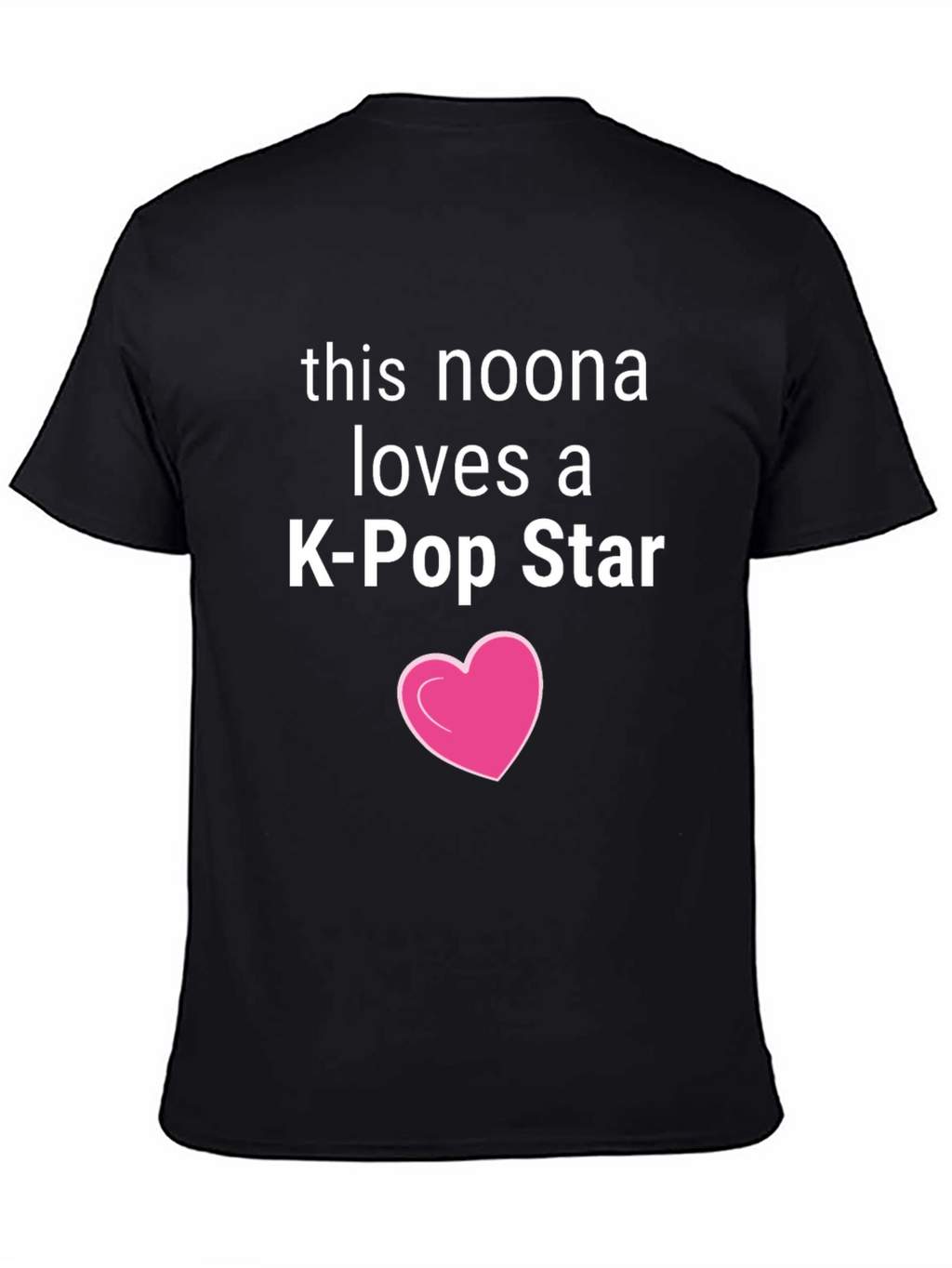 Noona Loves K-Pop Star Black Tee