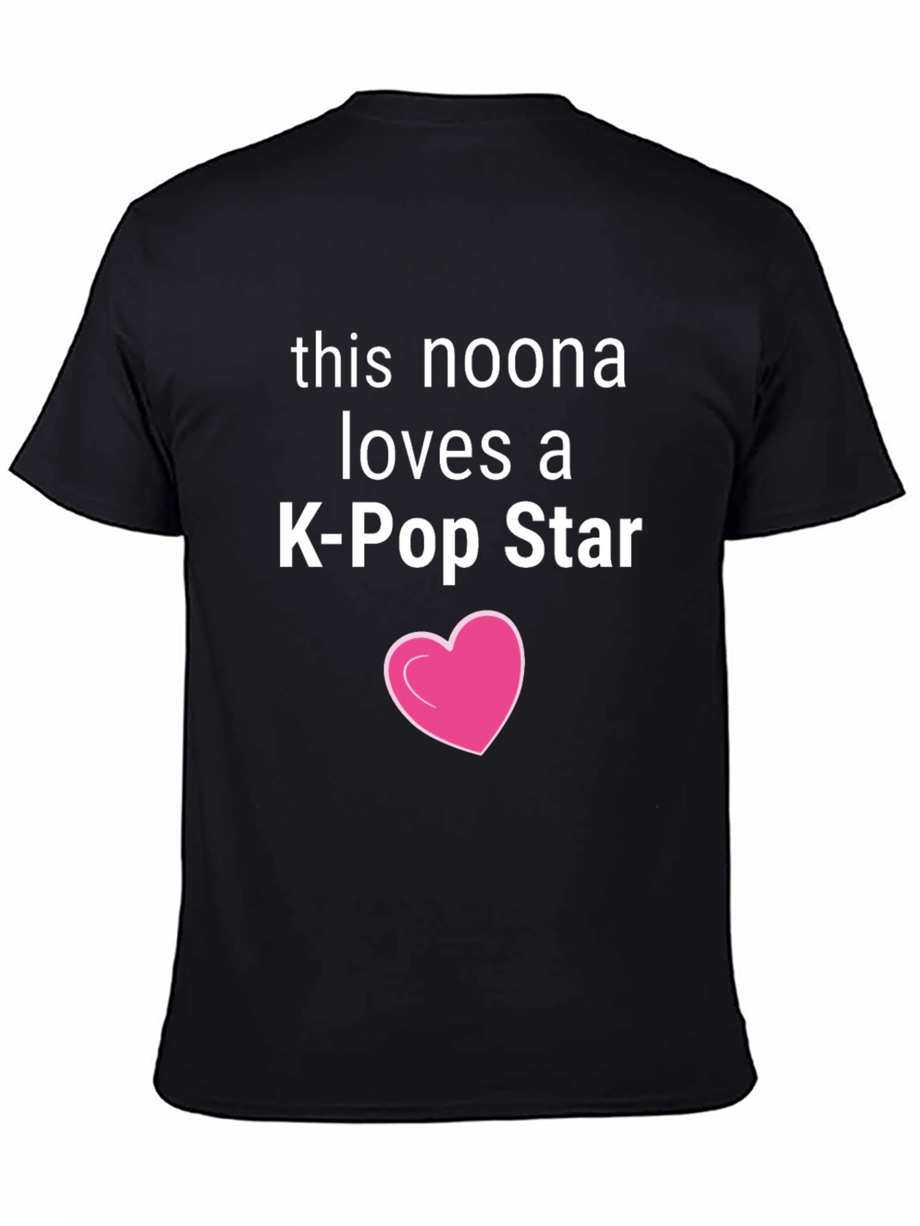 Noona Loves K-Pop Star Black Tee