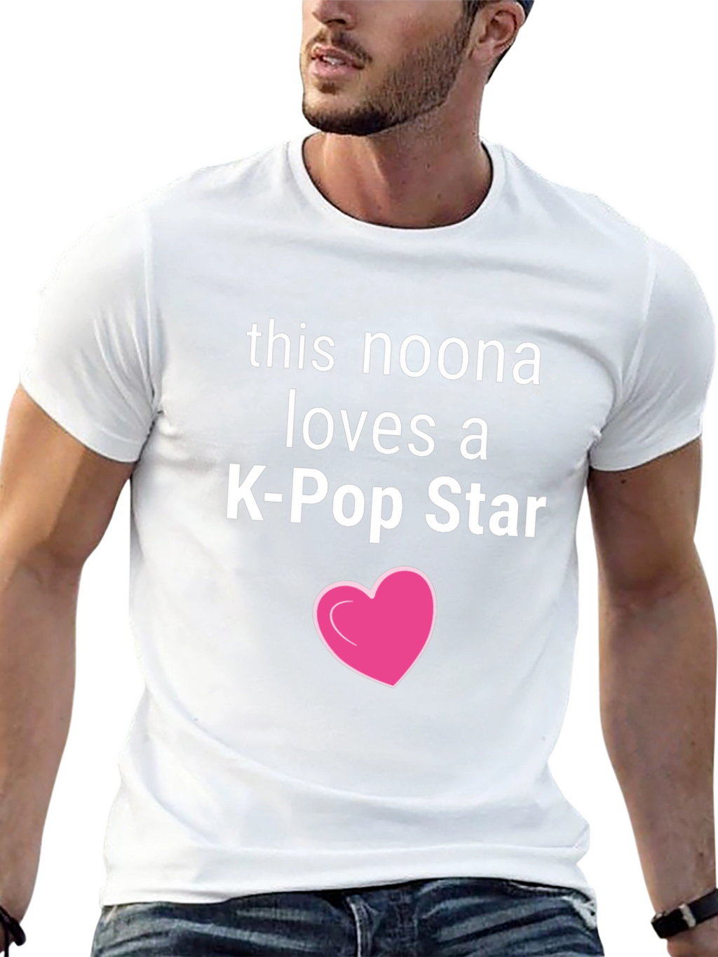 Noona Loves K-Pop Star Black Tee