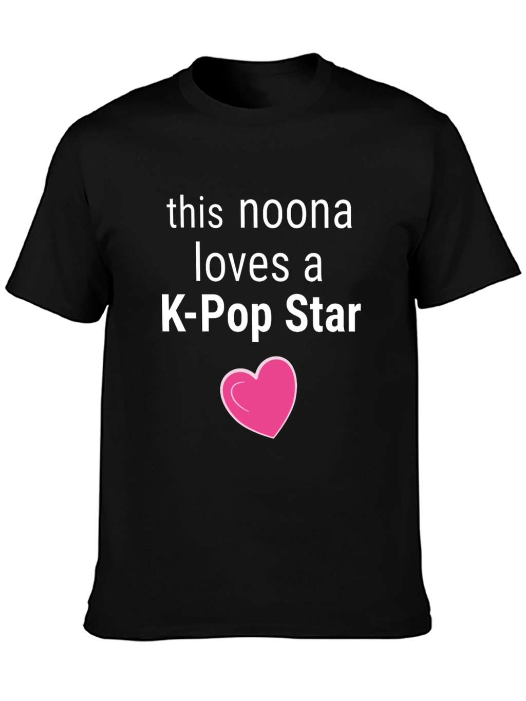 Noona Loves K-Pop Star Black Tee
