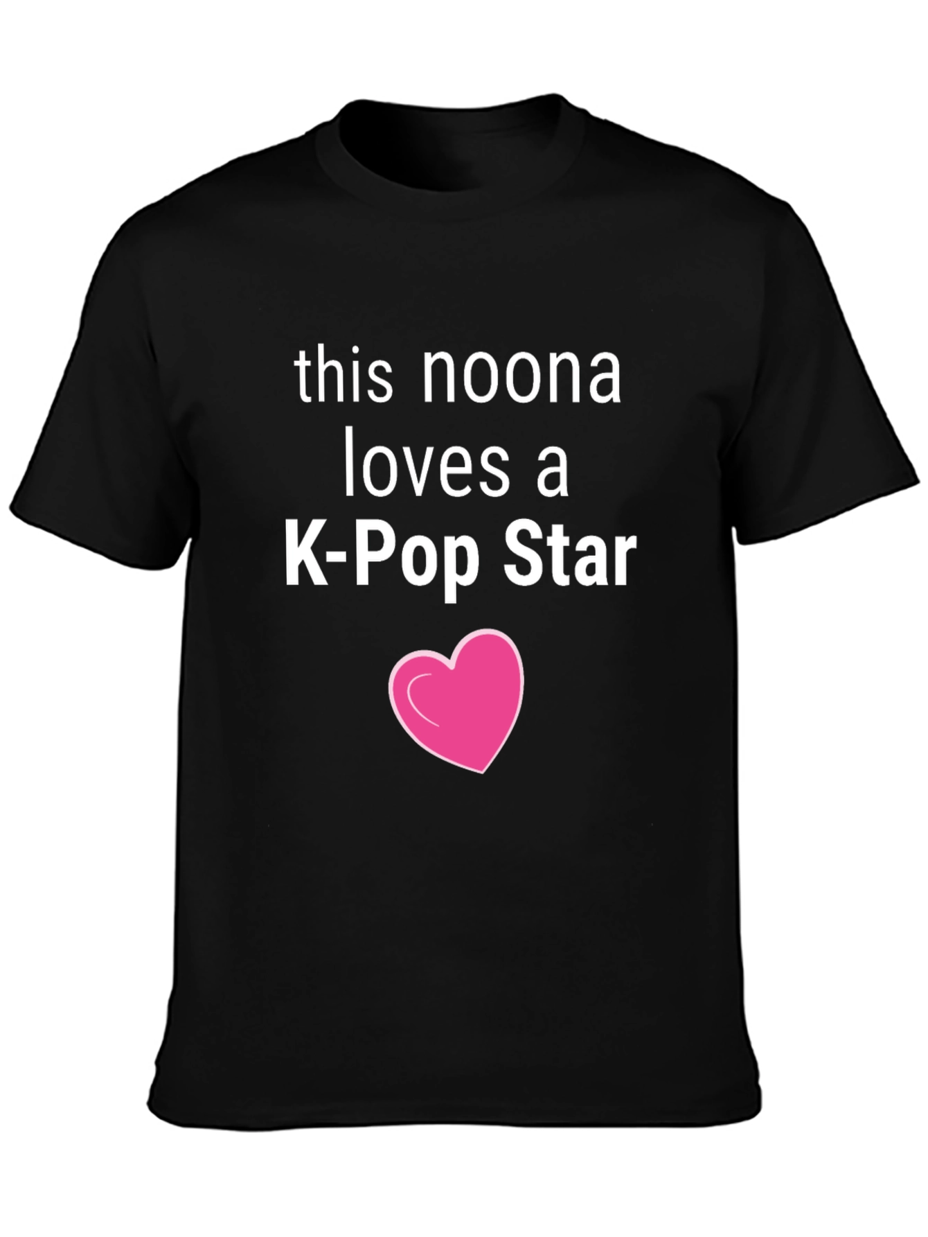 Noona Loves K-Pop Star Black Tee