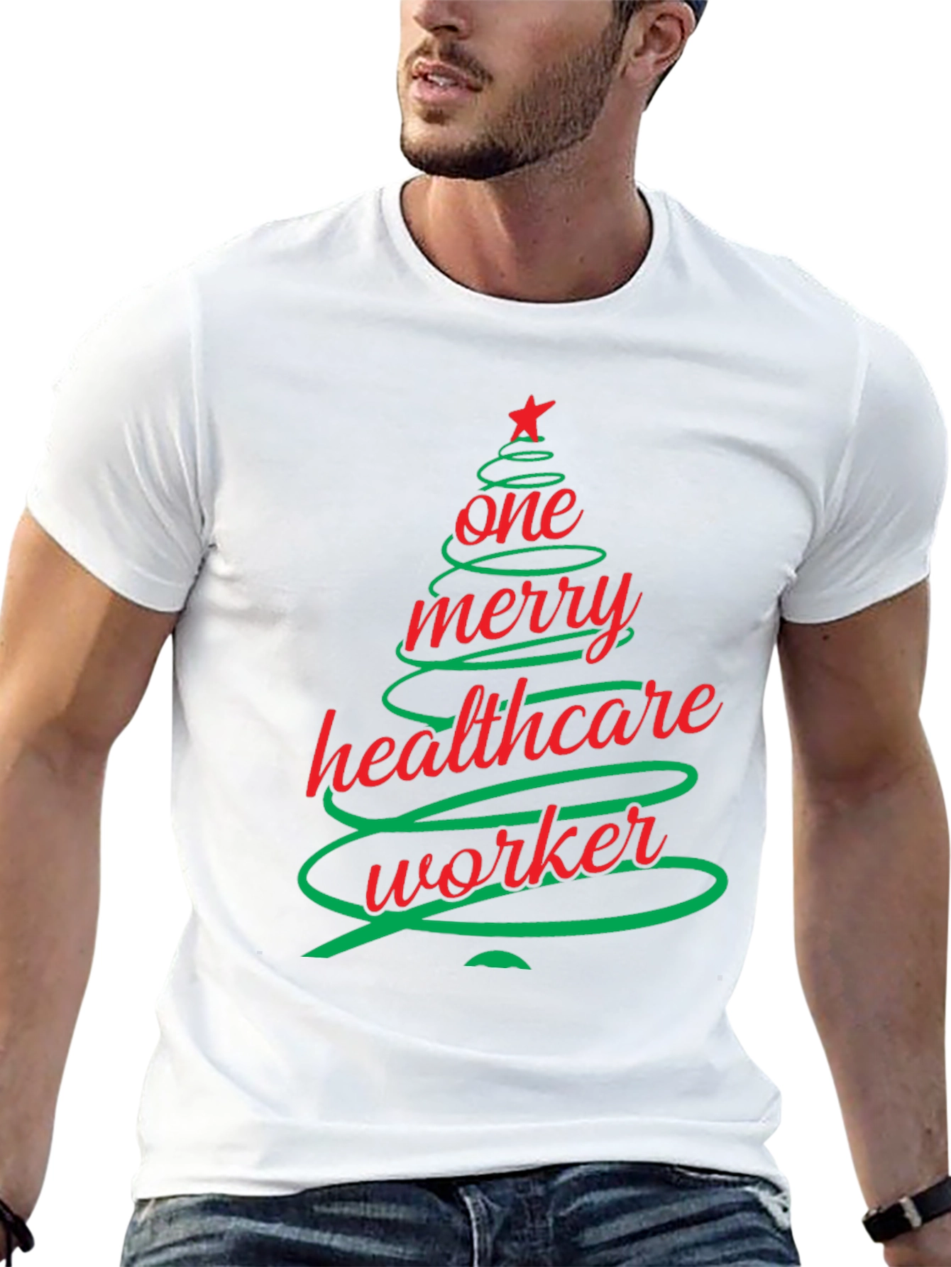 Merry Healthcare Worker Christmas T-Shirt