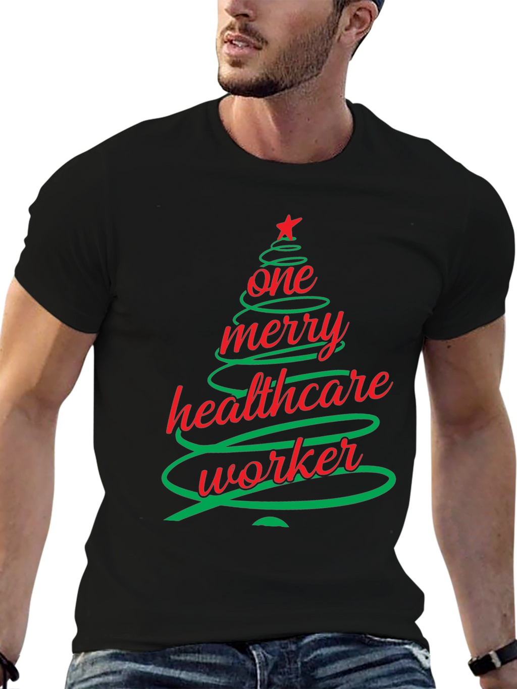 Merry Healthcare Worker Christmas T-Shirt