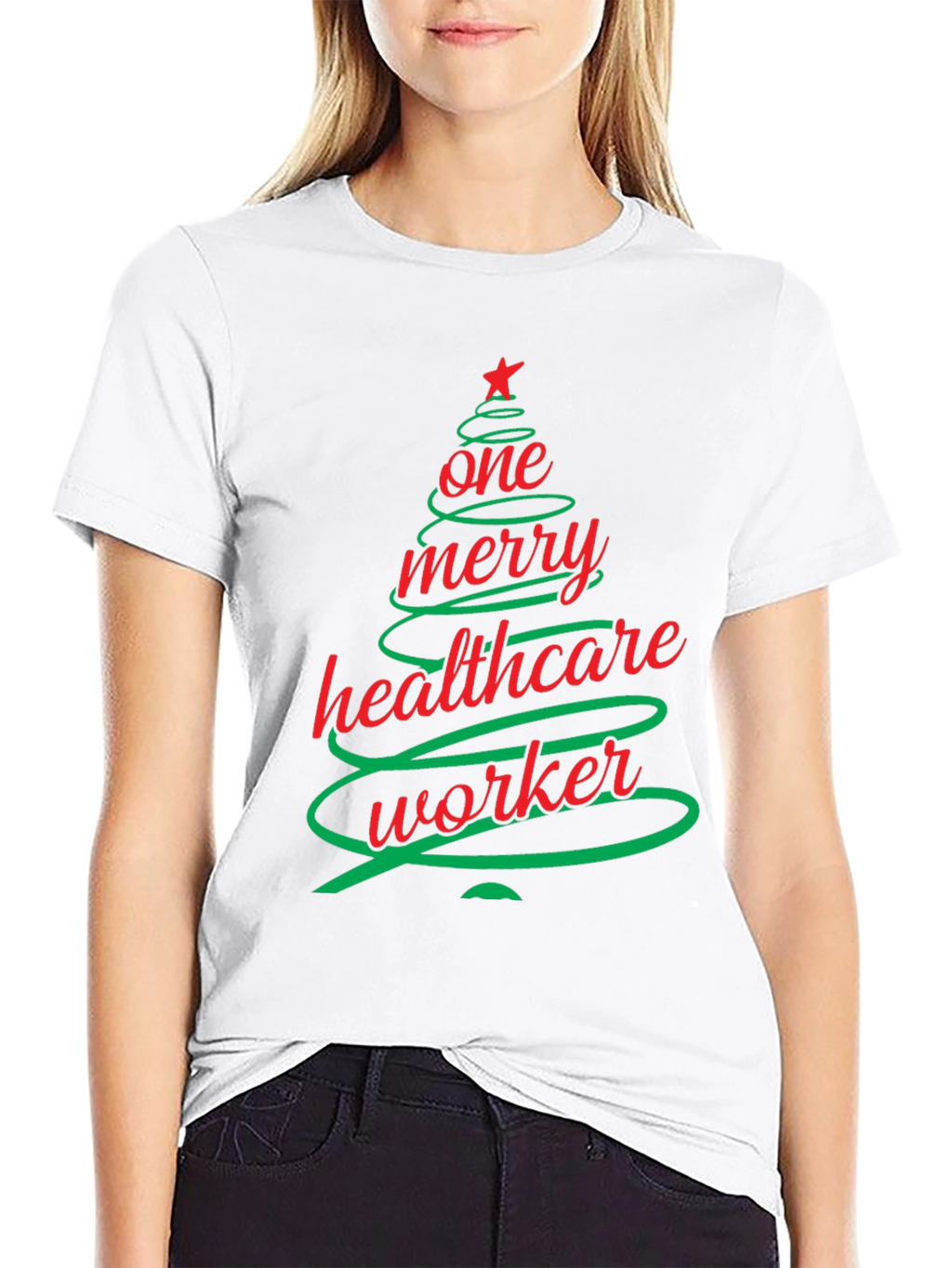 Merry Healthcare Worker Christmas T-Shirt