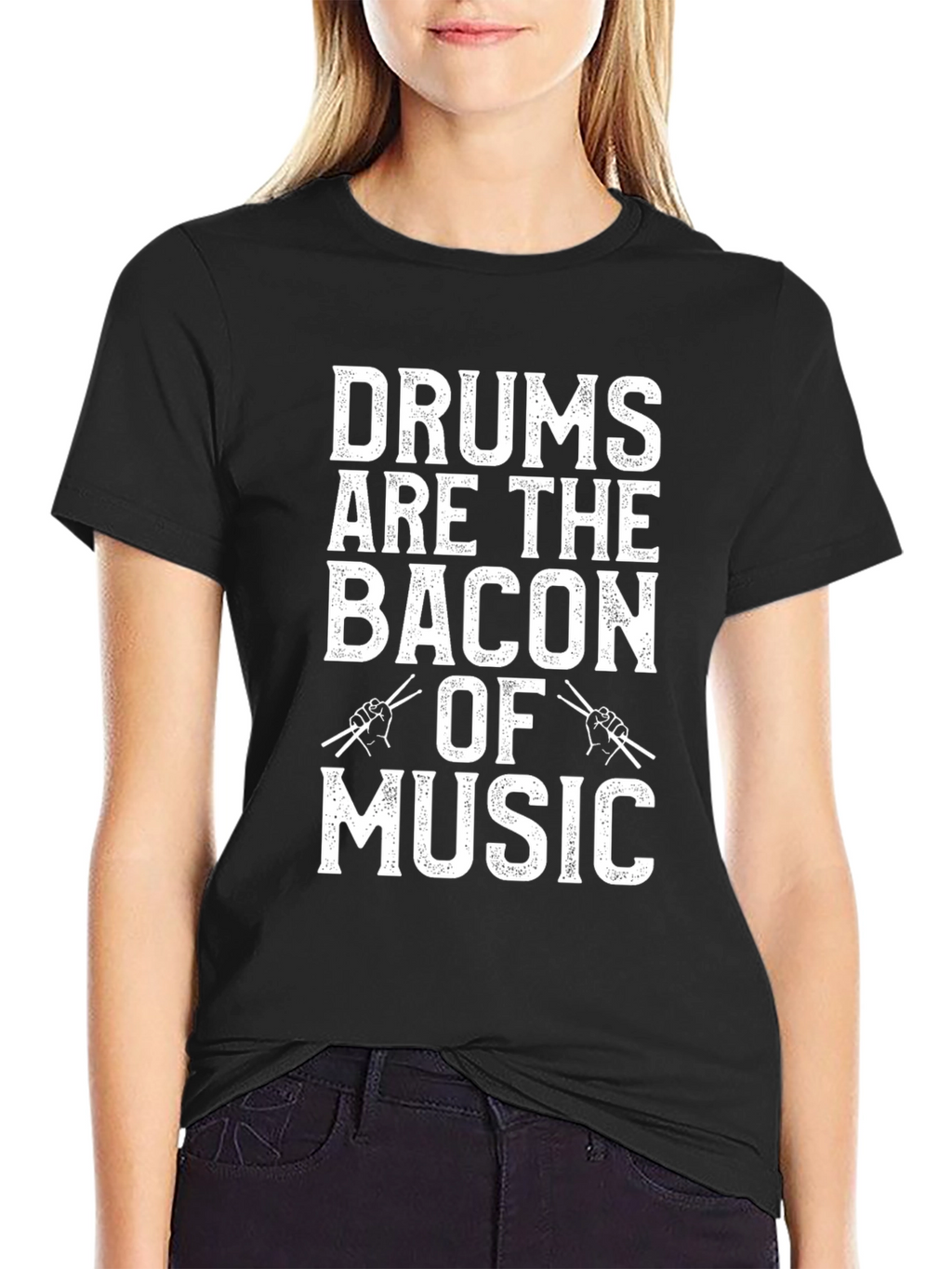 Drums are the Bacon of Music Graphic Tee
