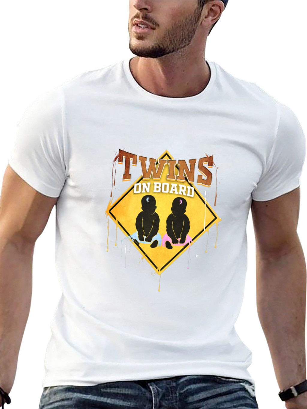 Twins On Board Graphic T-Shirt