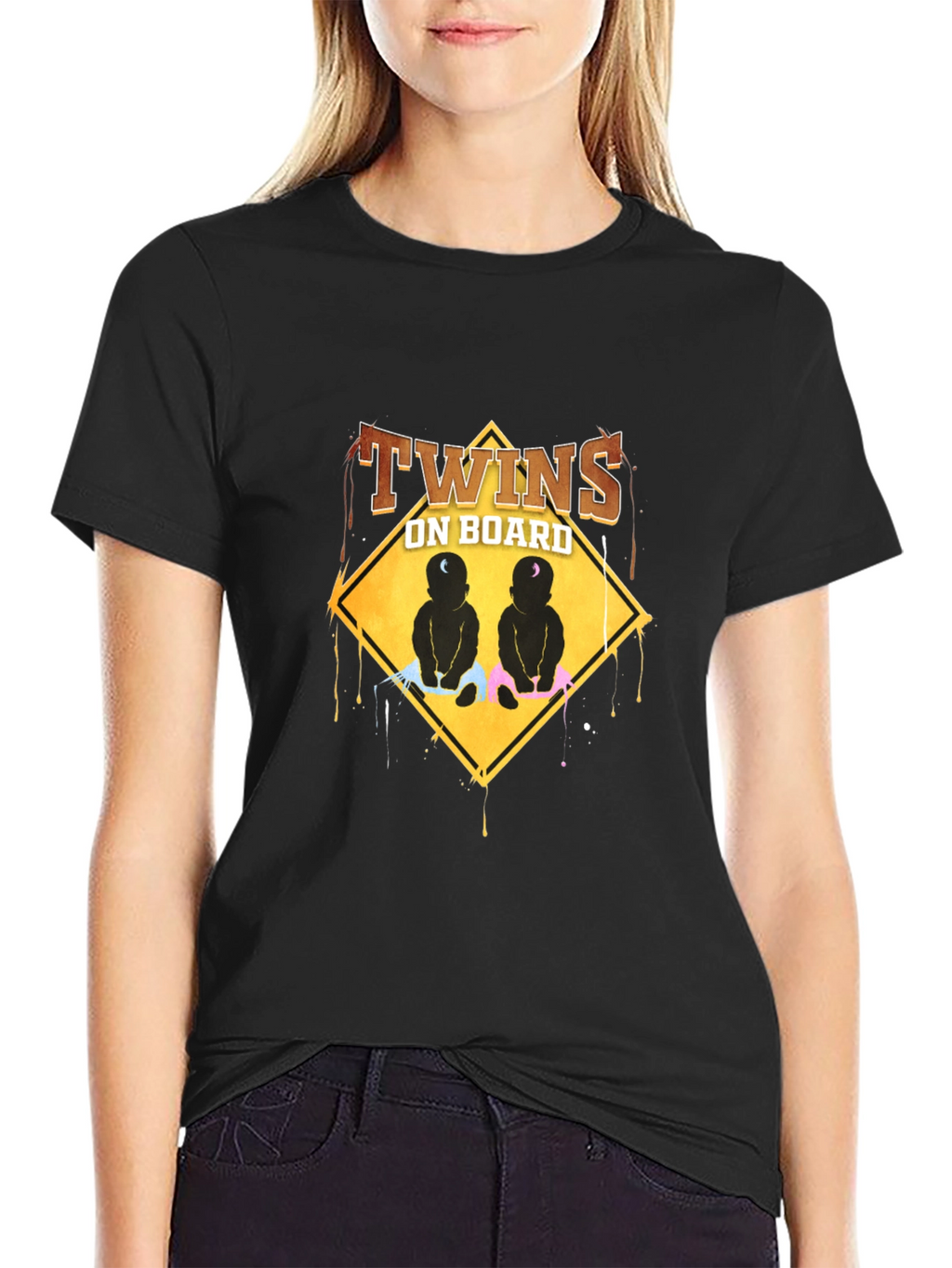 Twins On Board Graphic T-Shirt