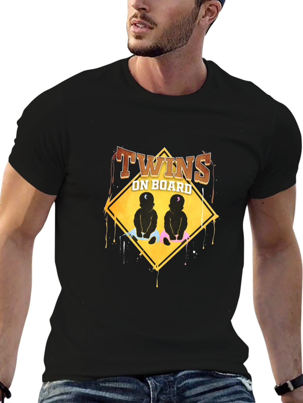 Twins On Board Graphic T-Shirt