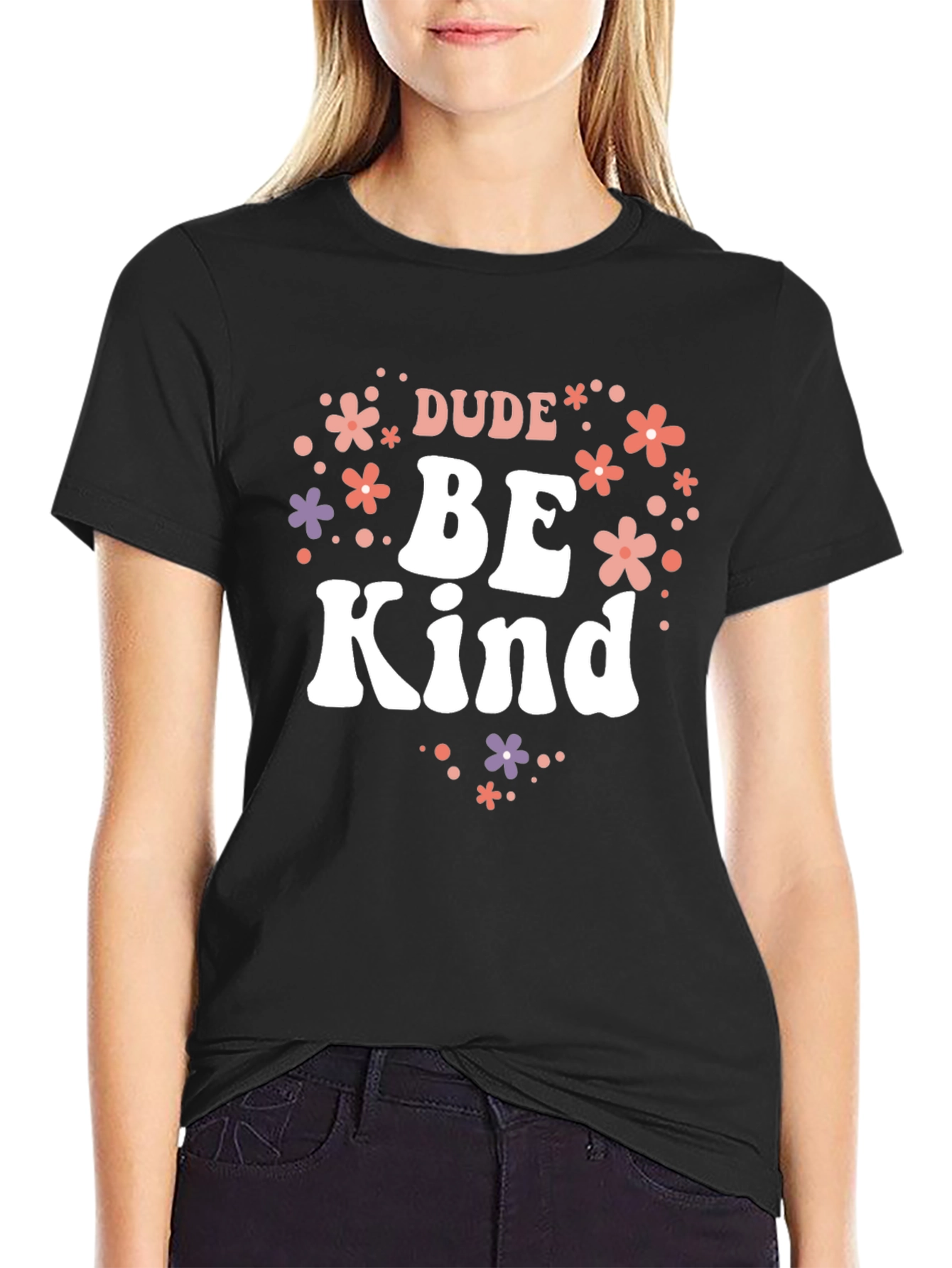 Dude Be Kind Graphic Tee - Black