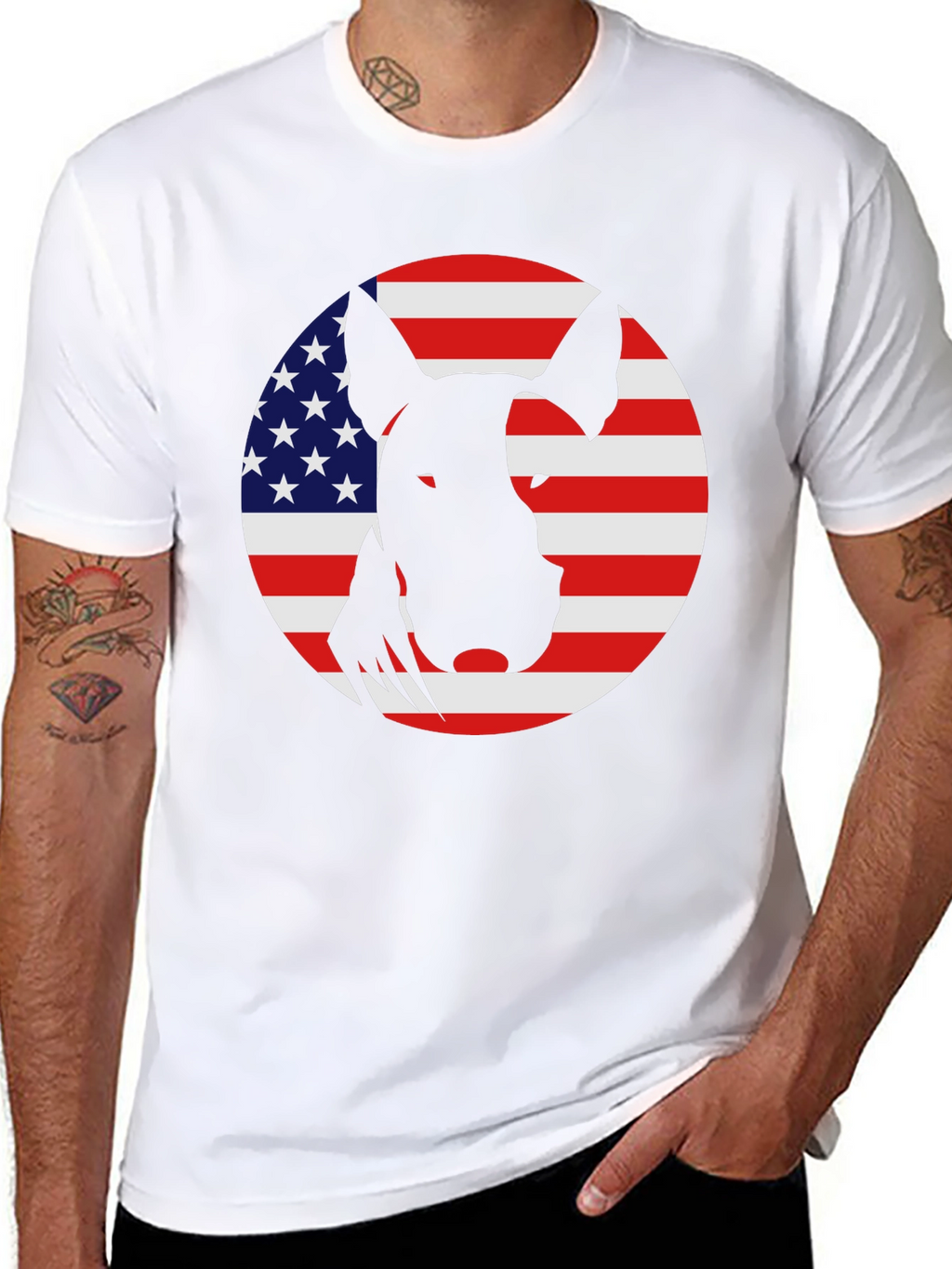 American Bull Terrier Black T-Shirt