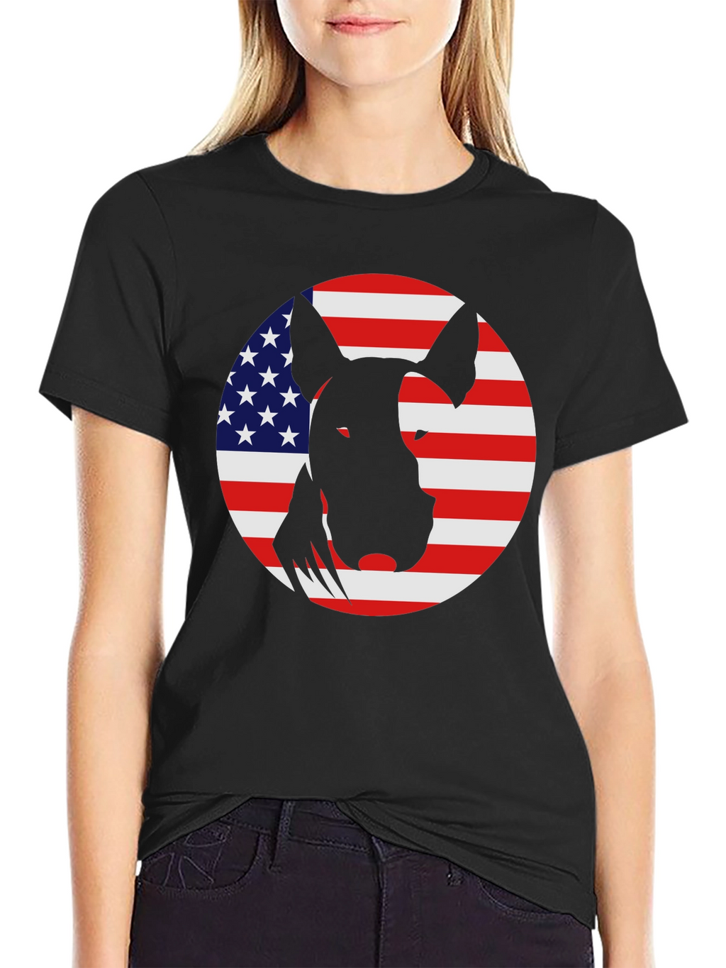 American Bull Terrier Black T-Shirt