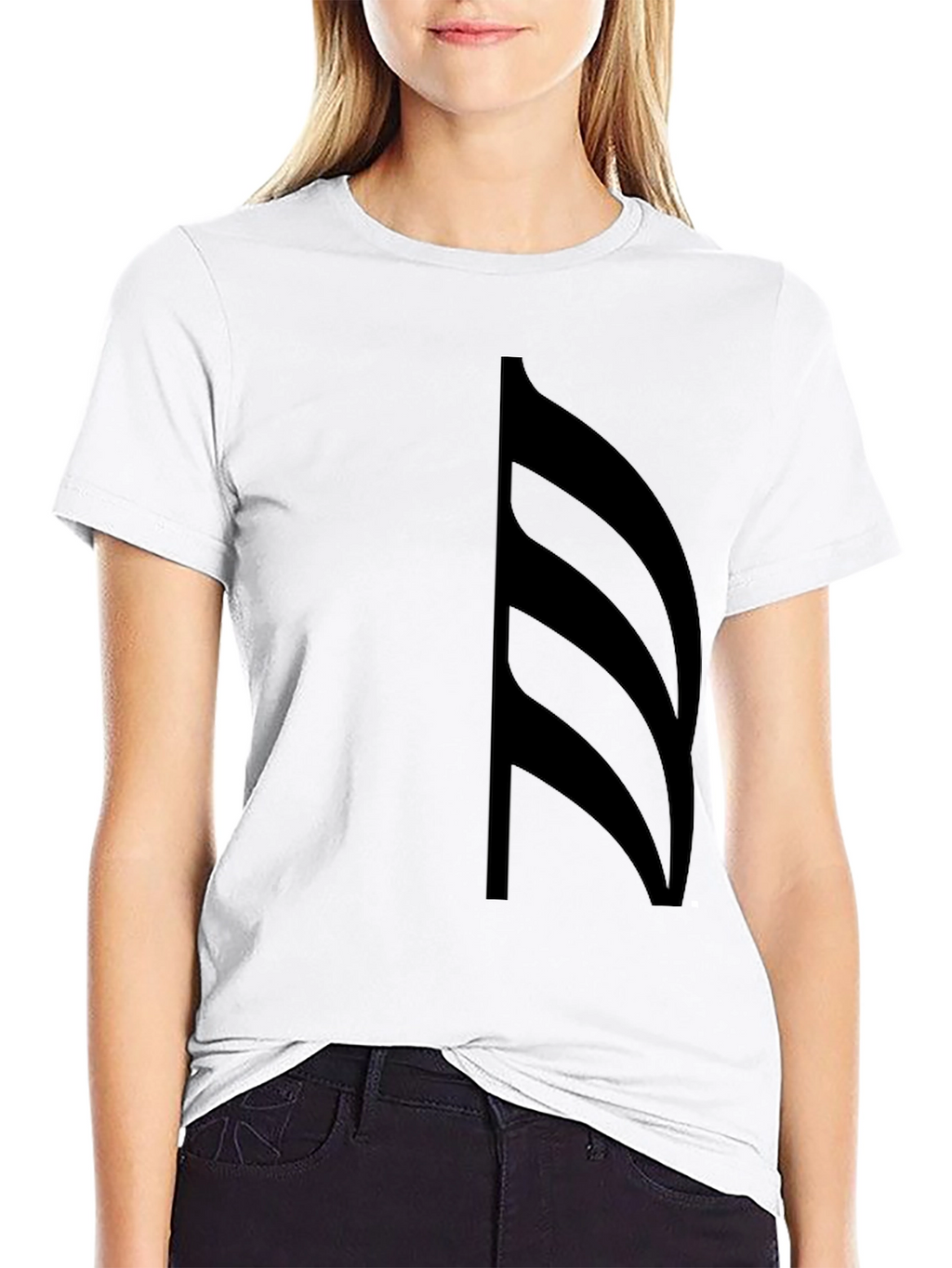 Modern Graphic Tee - Black