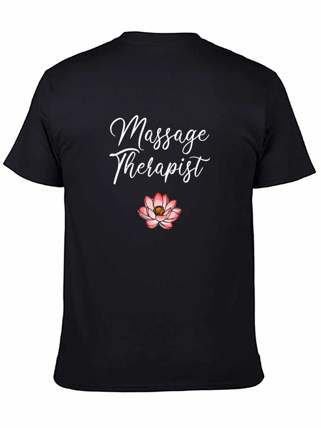 Massage Therapist Lotus Flower Graphic T-Shirt