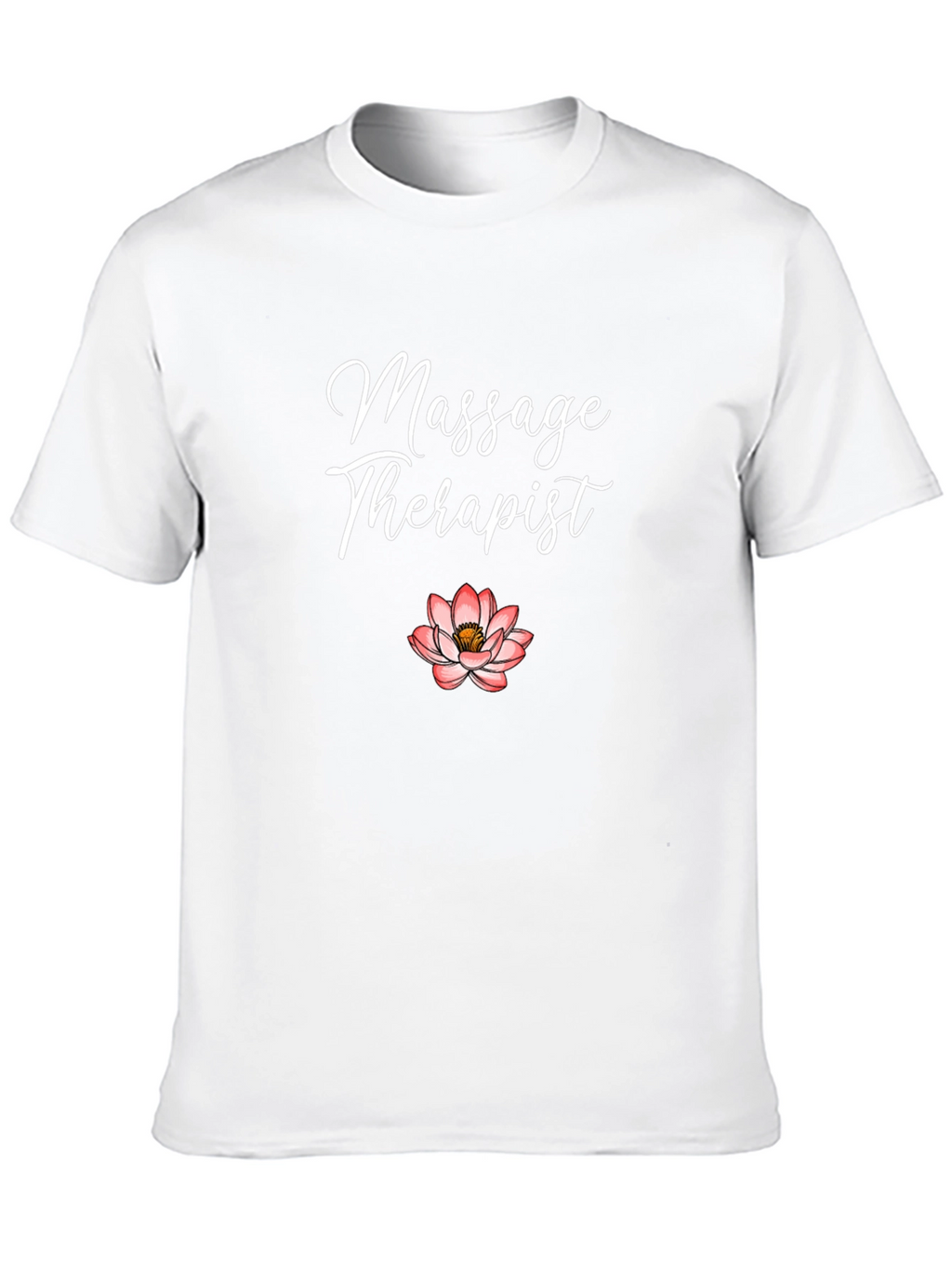 Massage Therapist Lotus Flower Graphic T-Shirt