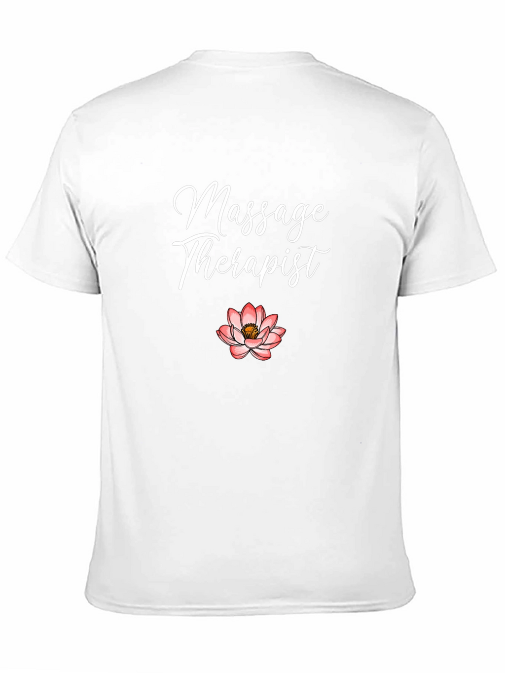 Massage Therapist Lotus Flower Graphic T-Shirt