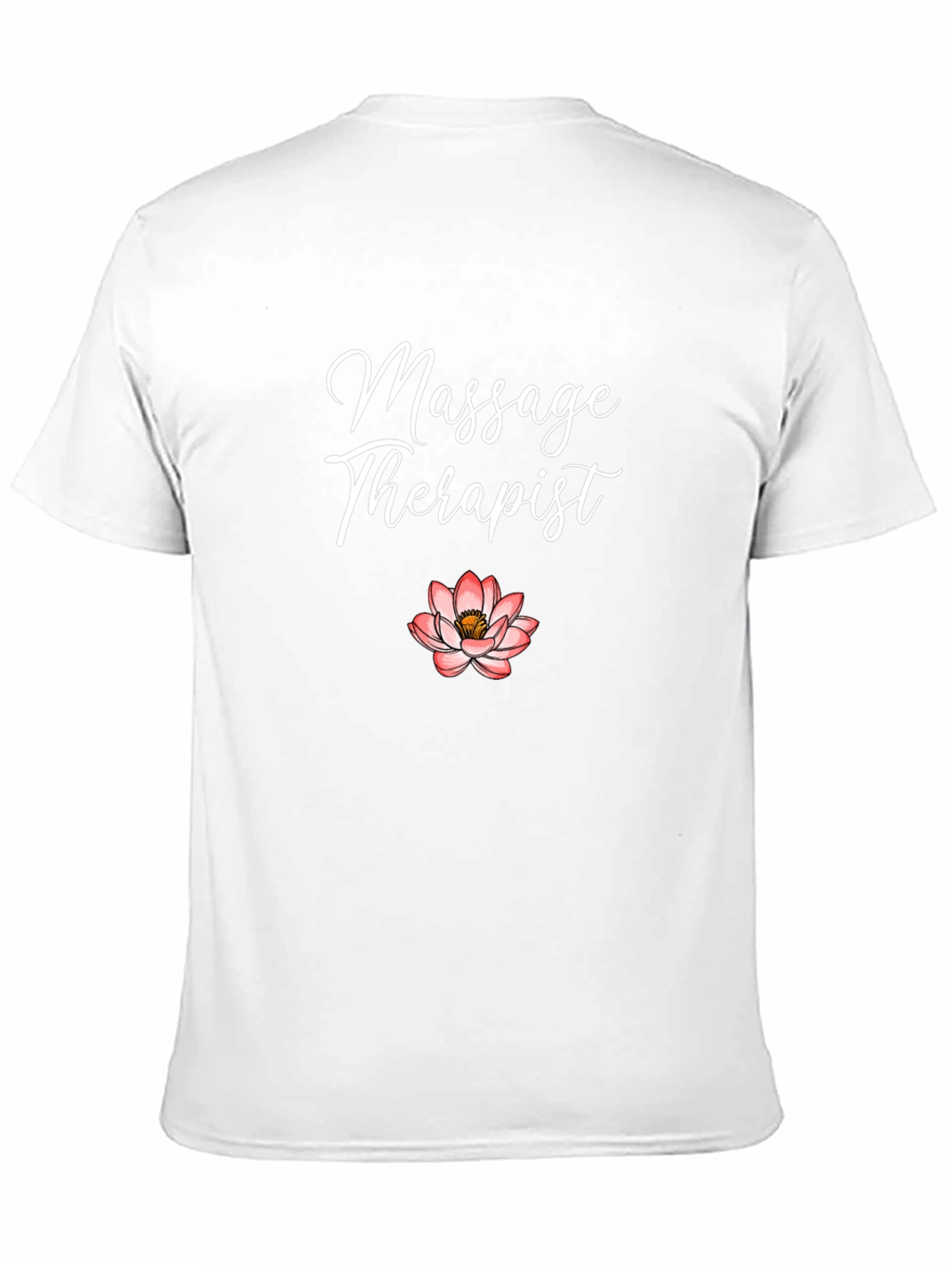 Massage Therapist Lotus Flower Graphic T-Shirt
