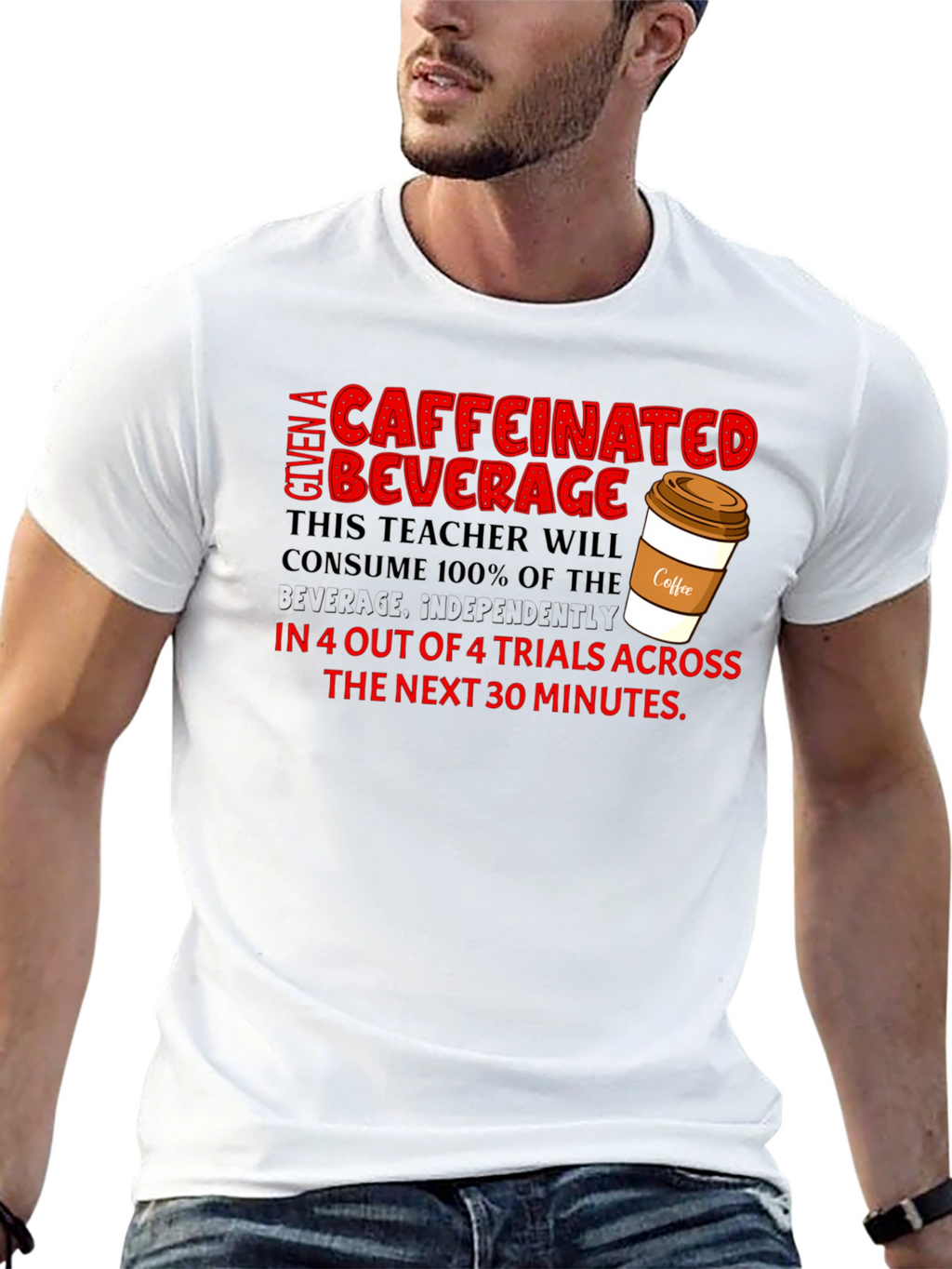 Caffeinated Teacher T-Shirt