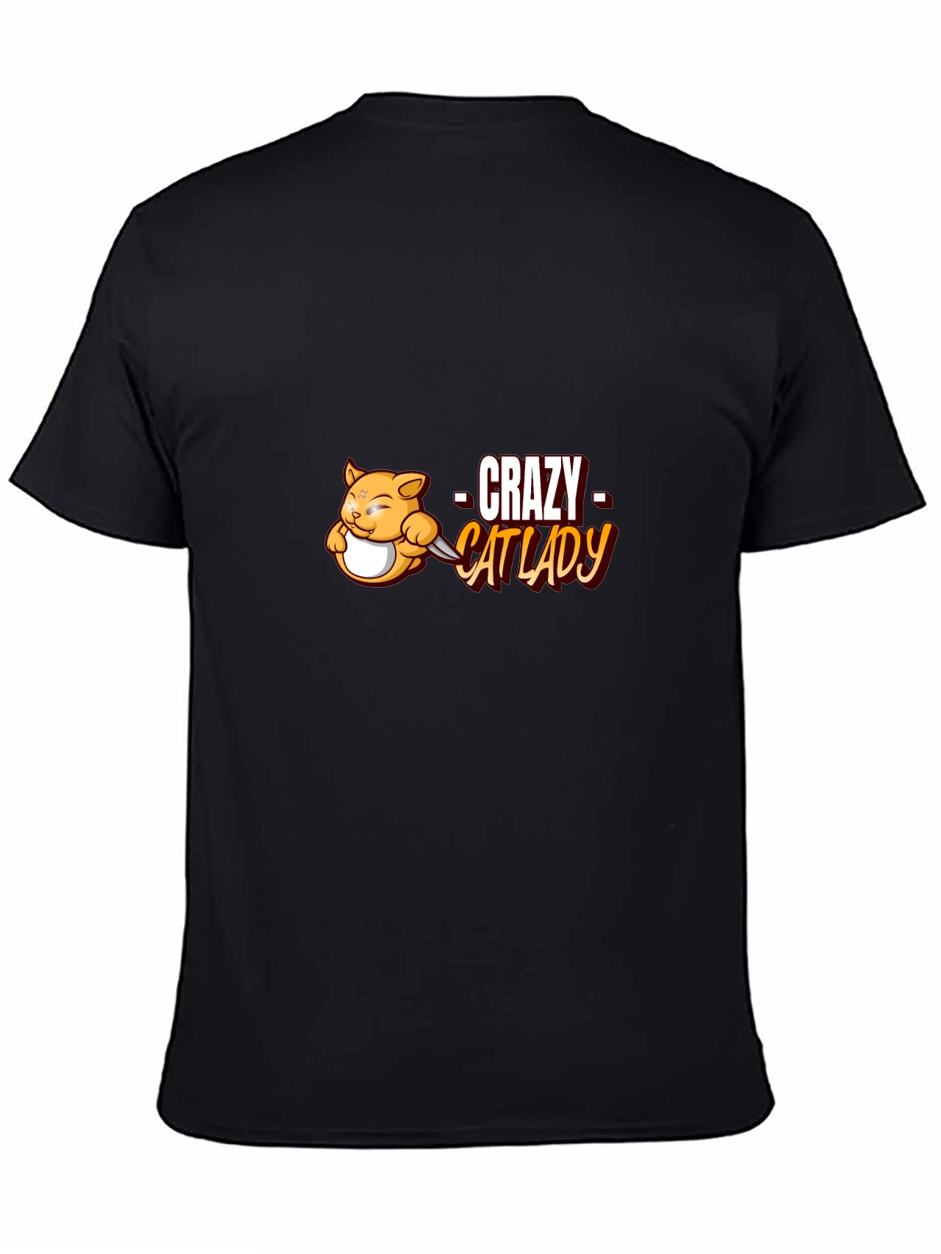 Crazy Cat Lady Black T-Shirt