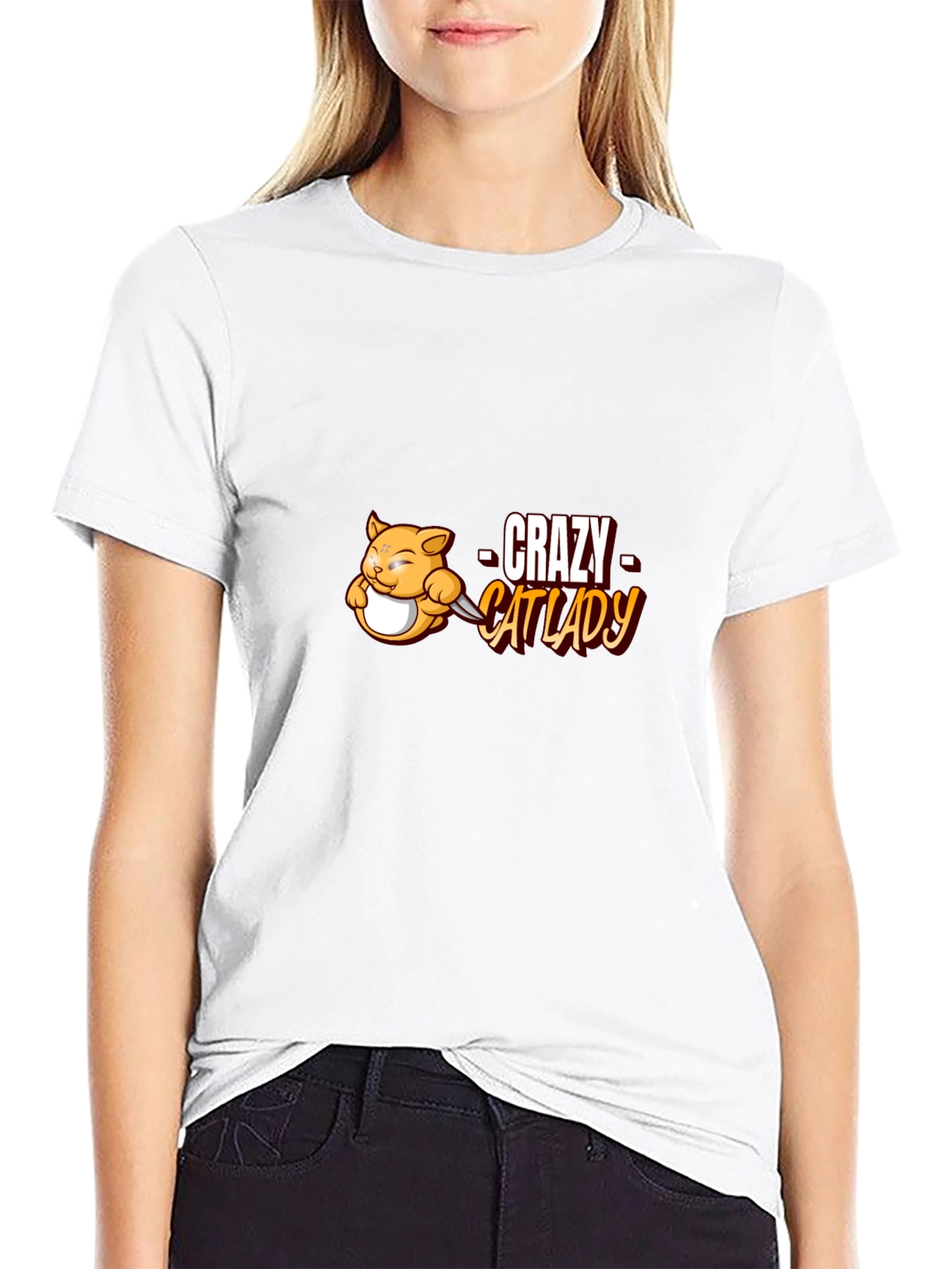 Crazy Cat Lady Black T-Shirt