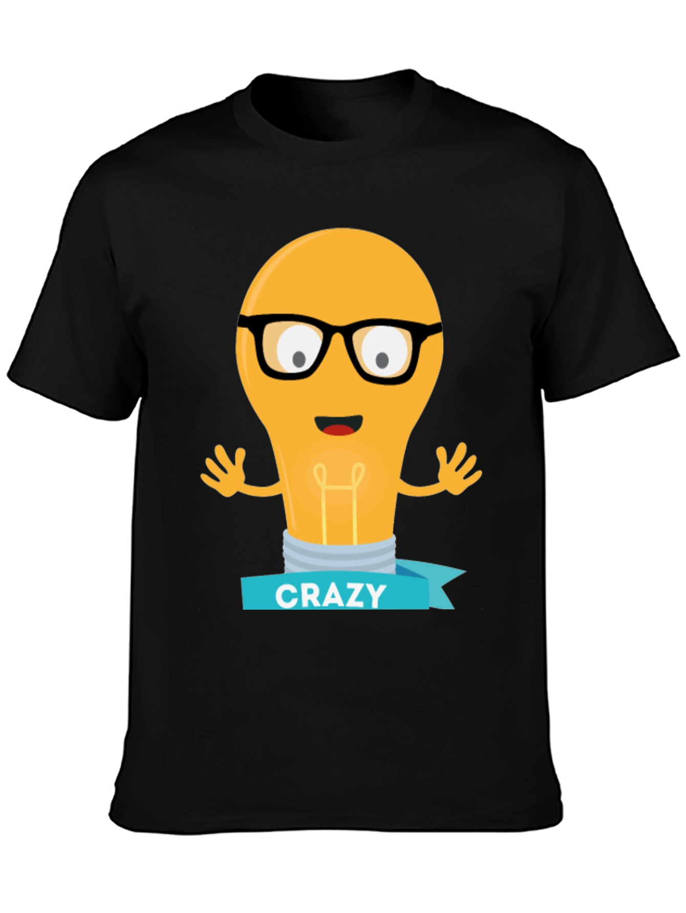 Crazy Light Bulb T-Shirt - Unique Graphic Tee