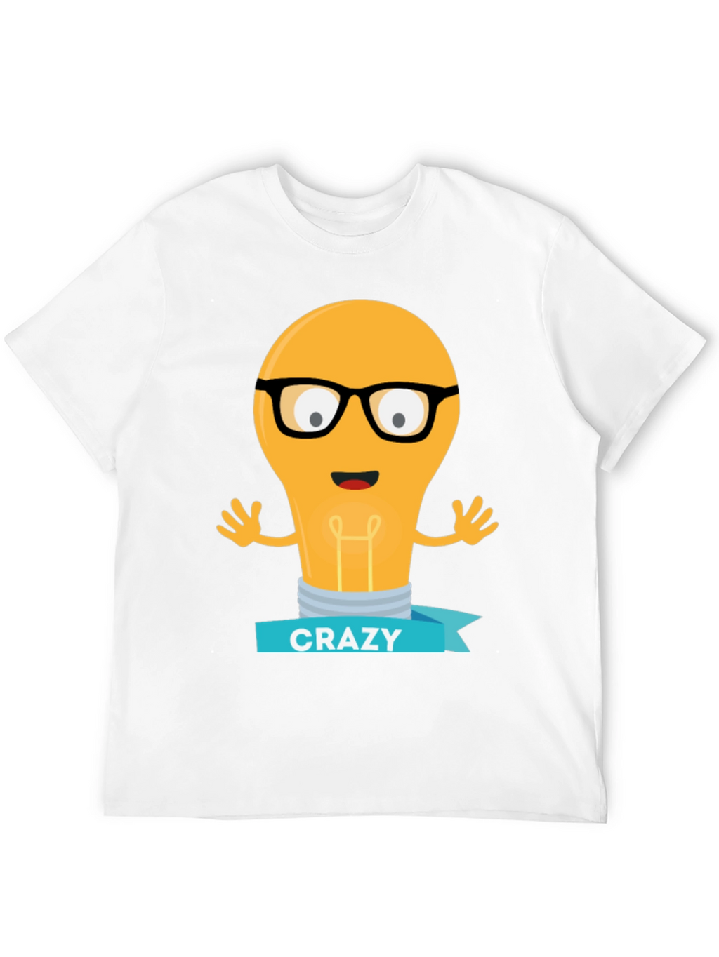 Crazy Light Bulb T-Shirt - Unique Graphic Tee