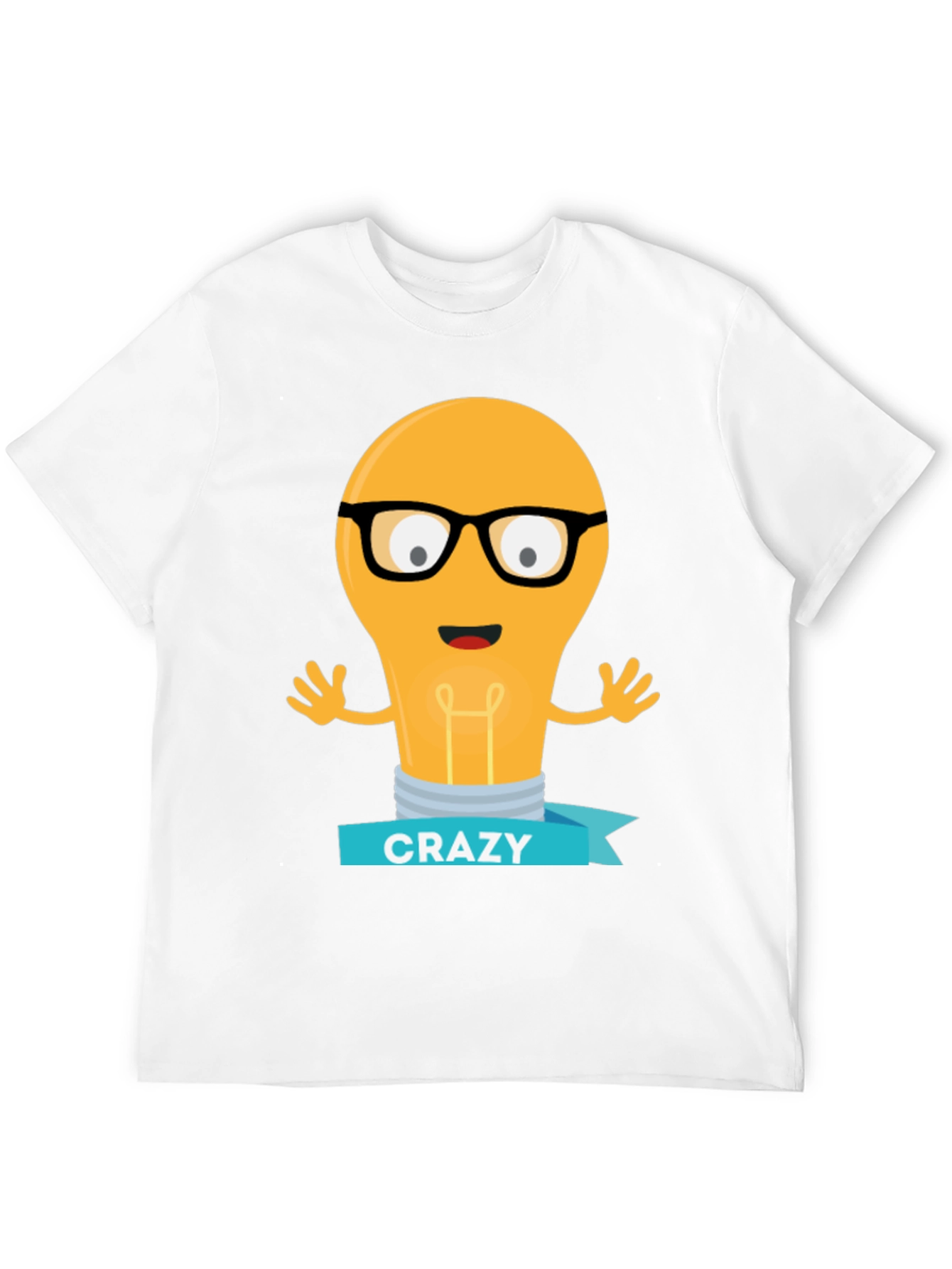 Crazy Light Bulb T-Shirt - Unique Graphic Tee