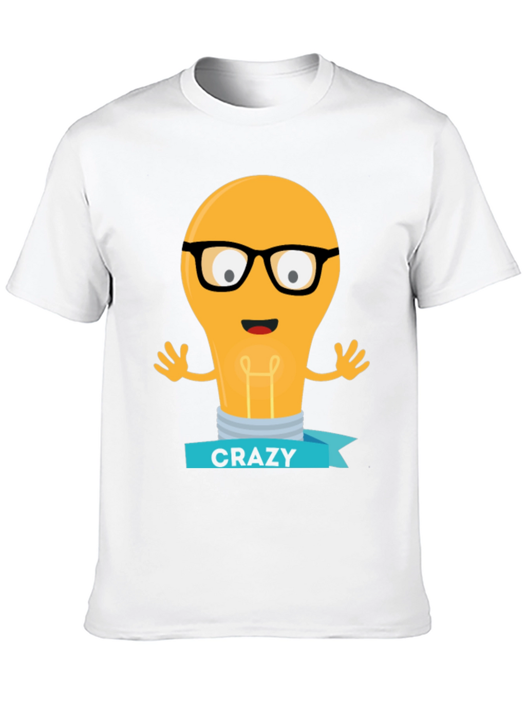 Crazy Light Bulb T-Shirt - Unique Graphic Tee