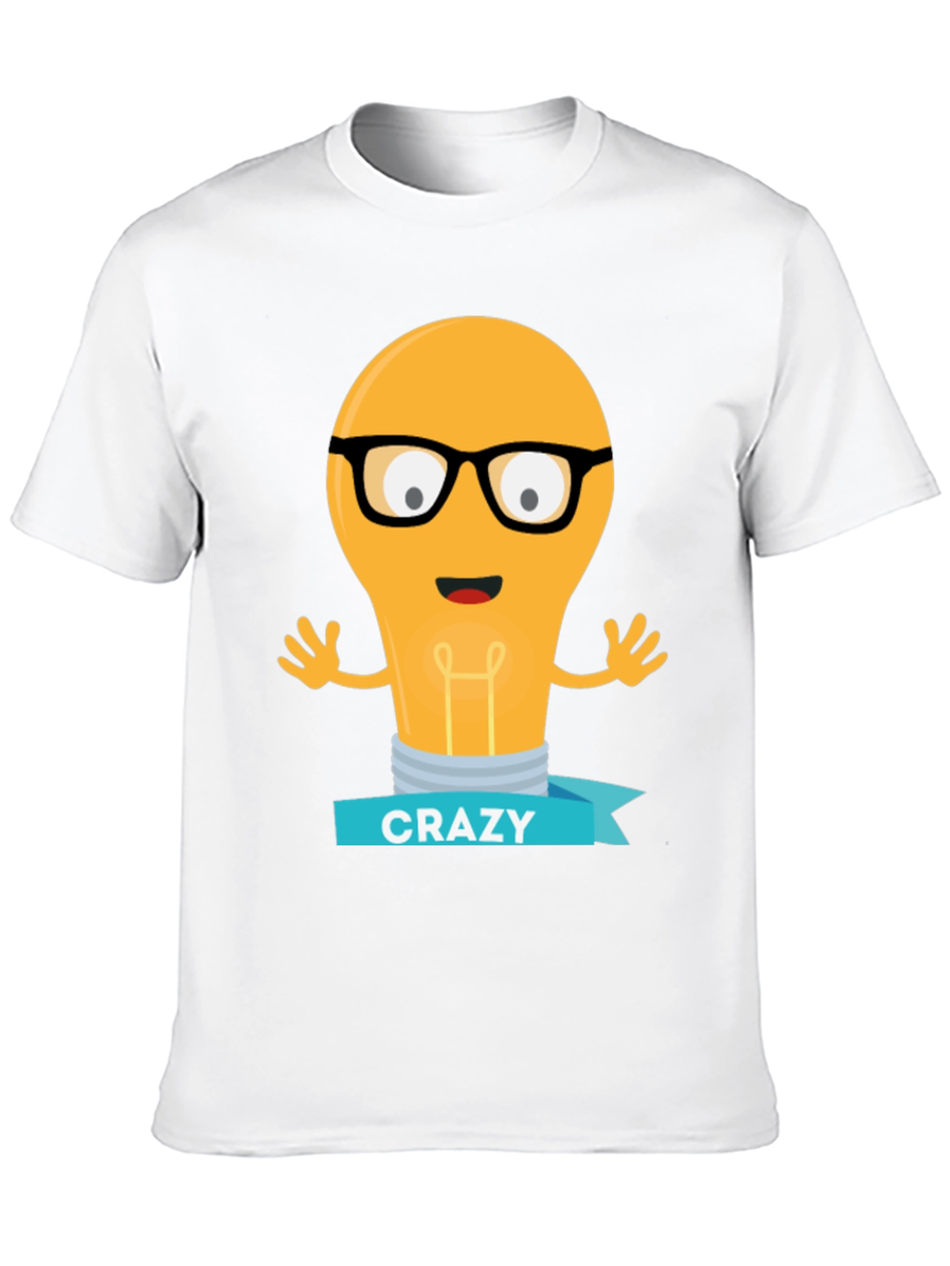 Crazy Light Bulb T-Shirt - Unique Graphic Tee