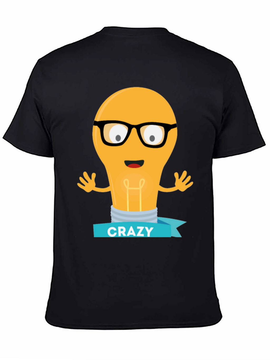 Crazy Light Bulb T-Shirt - Unique Graphic Tee