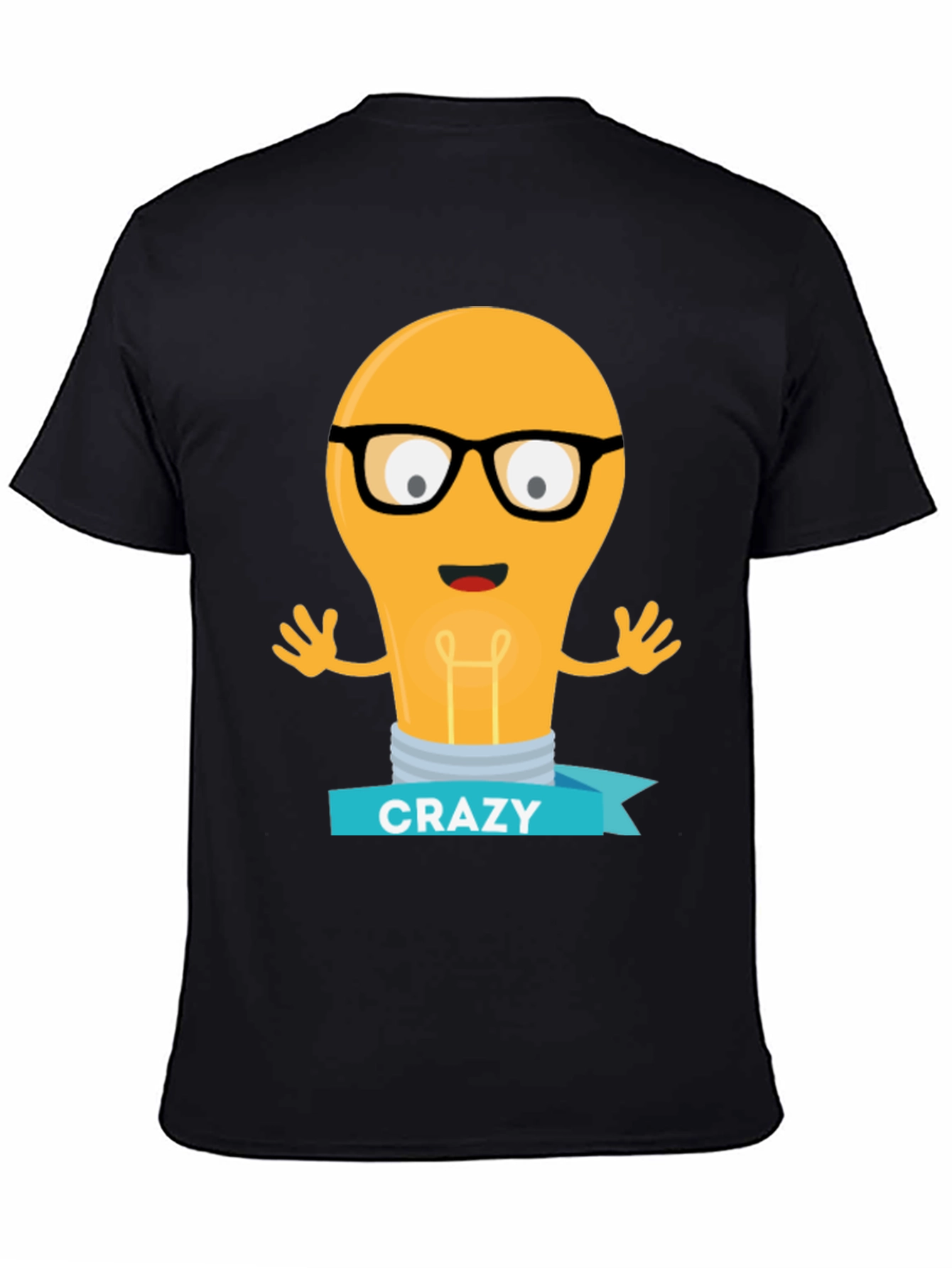 Crazy Light Bulb T-Shirt - Unique Graphic Tee