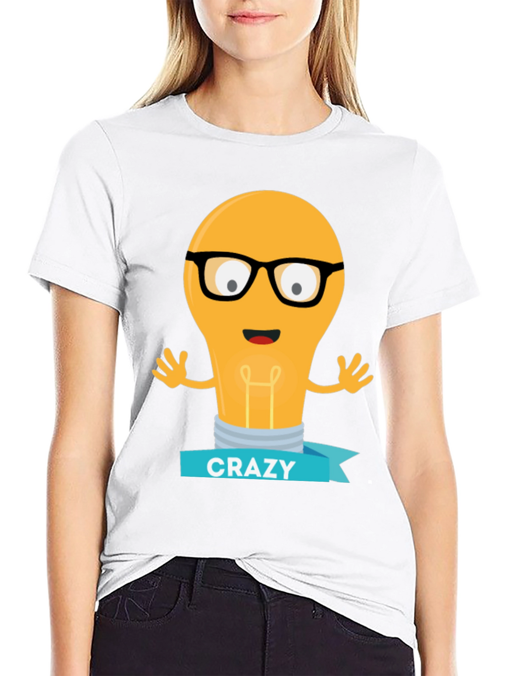 Crazy Light Bulb T-Shirt - Unique Graphic Tee
