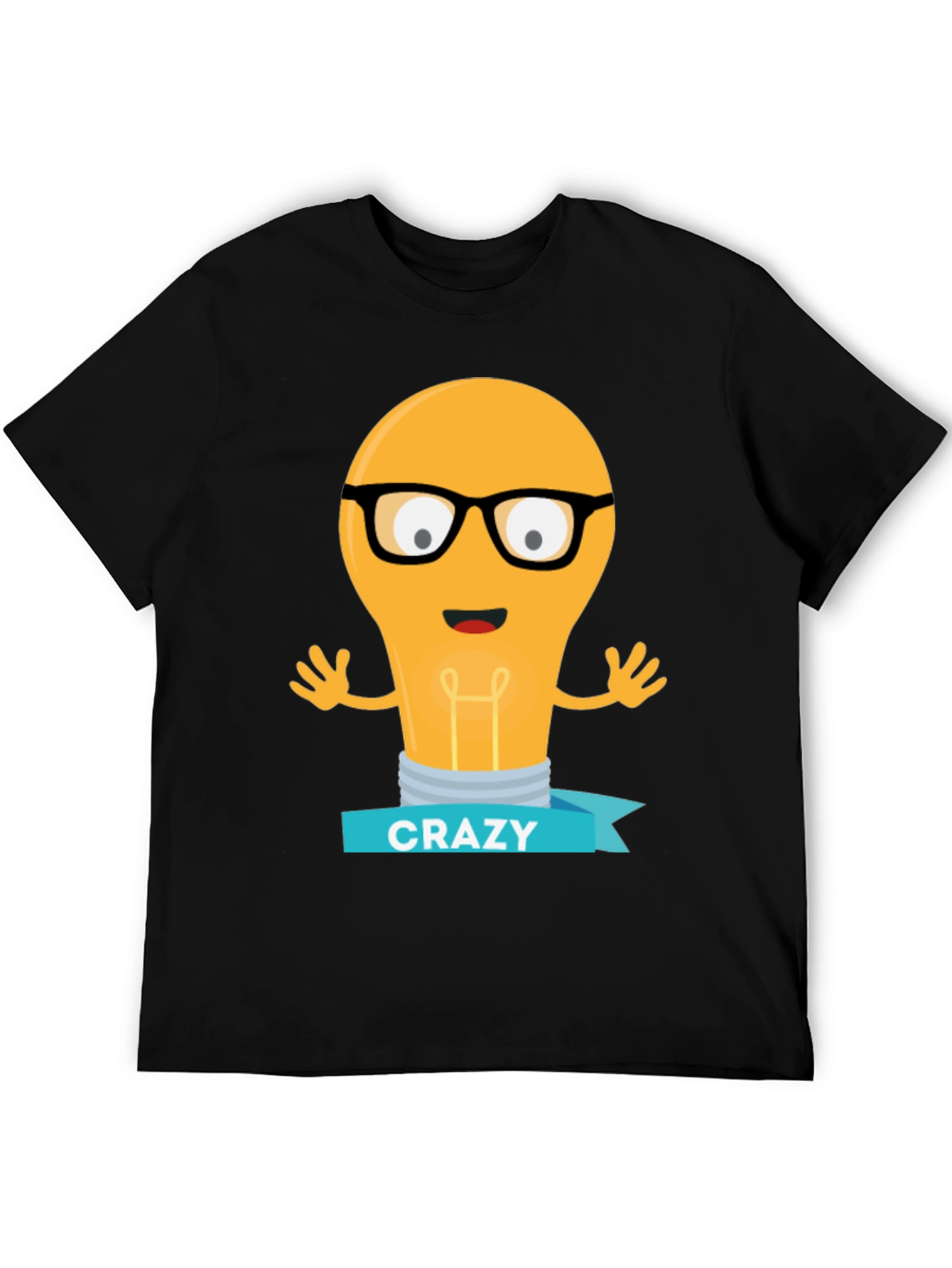 Crazy Light Bulb T-Shirt - Unique Graphic Tee