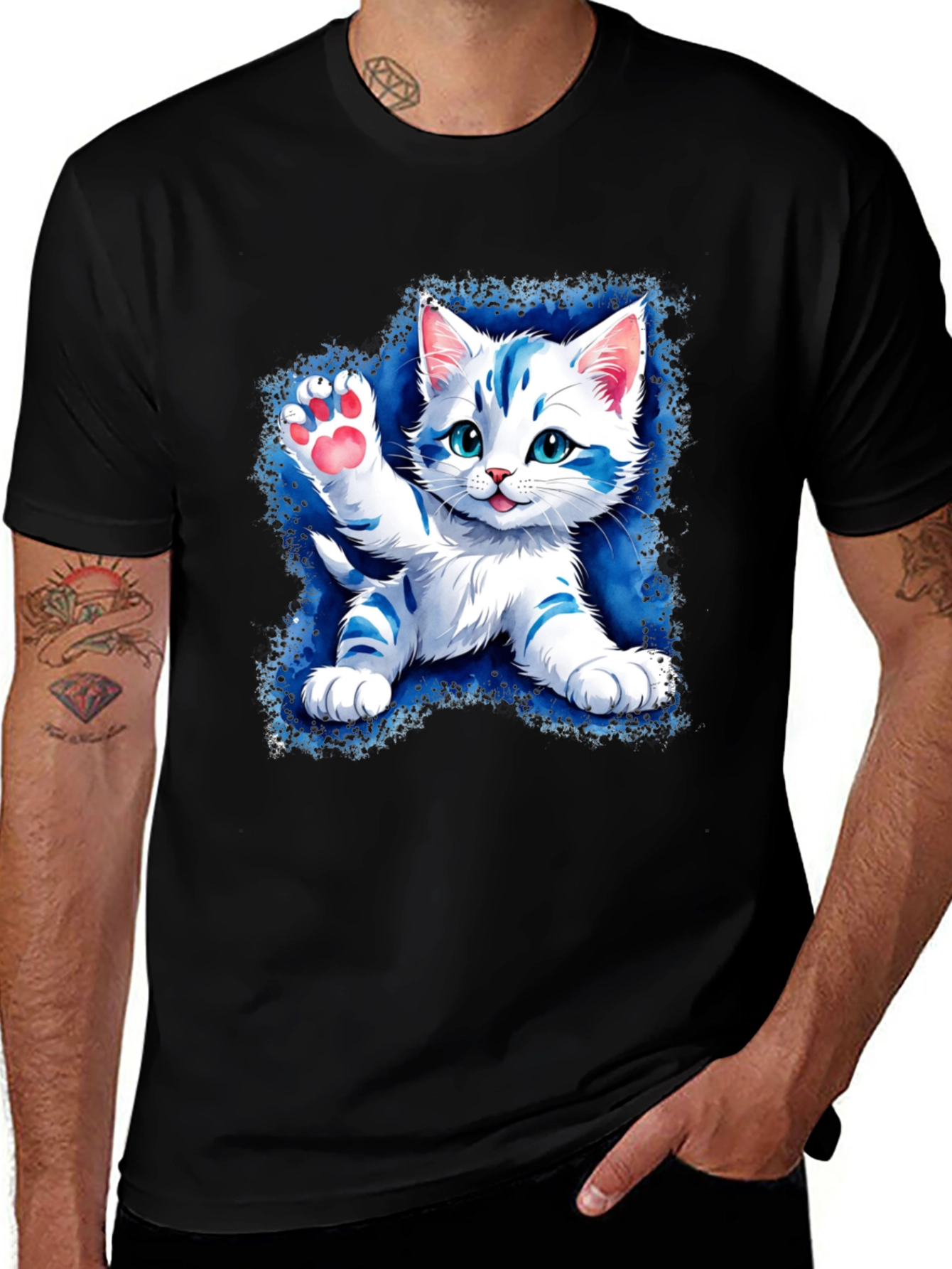 Cute Kitten Graphic Tee - Adorable Pet Lovers Shirt