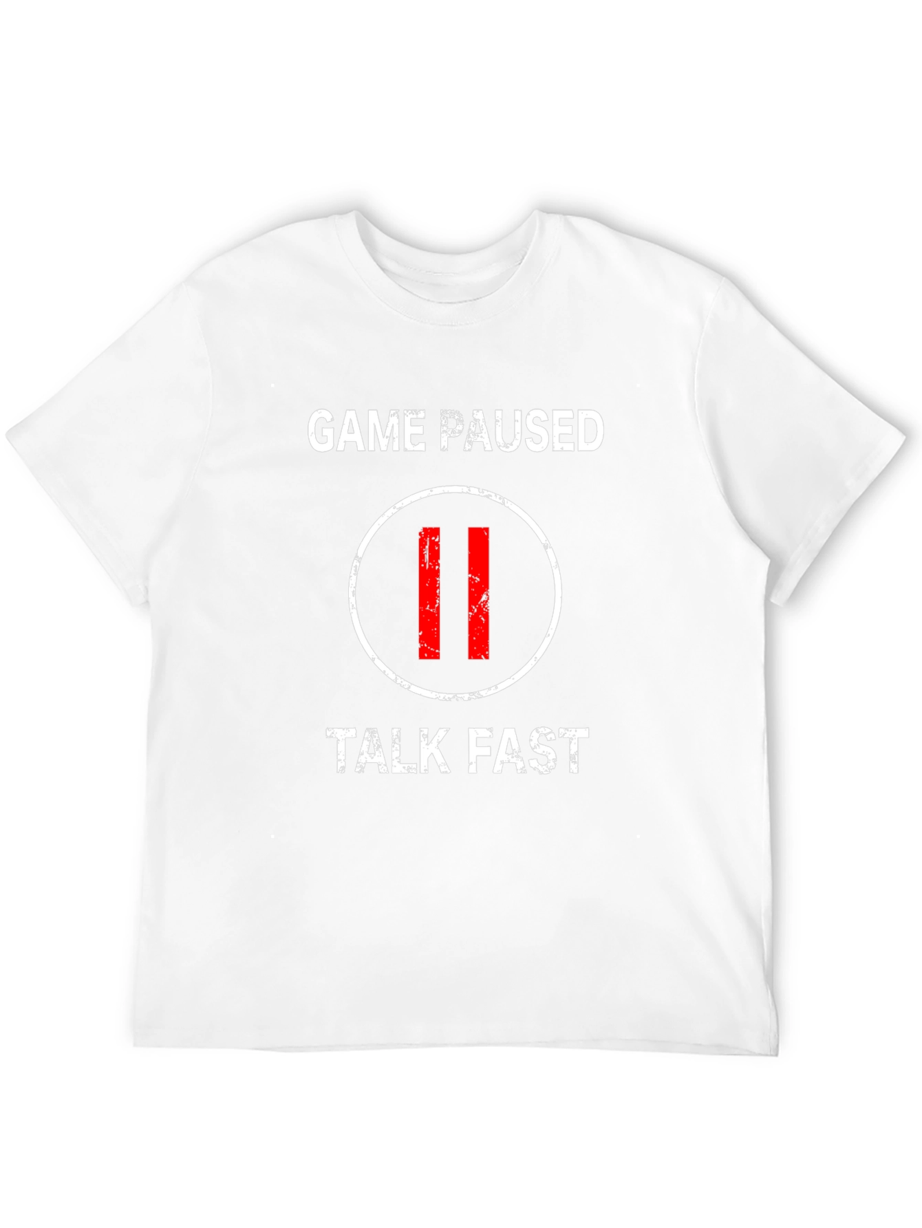 Game Paused Talk Fast Black T-Shirt