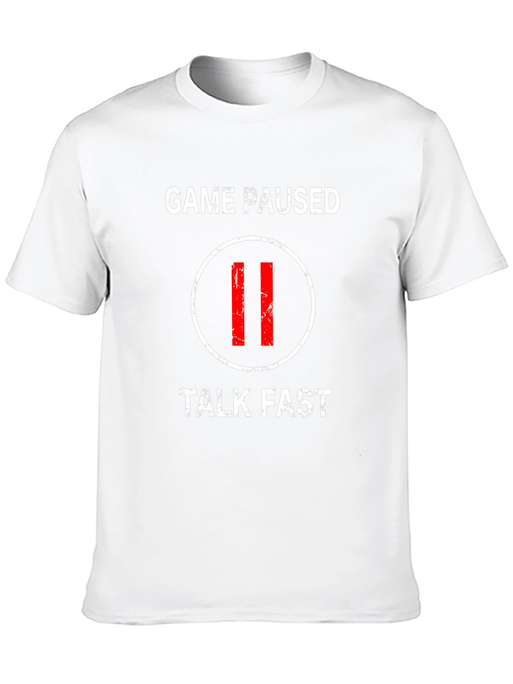 Game Paused Talk Fast Black T-Shirt
