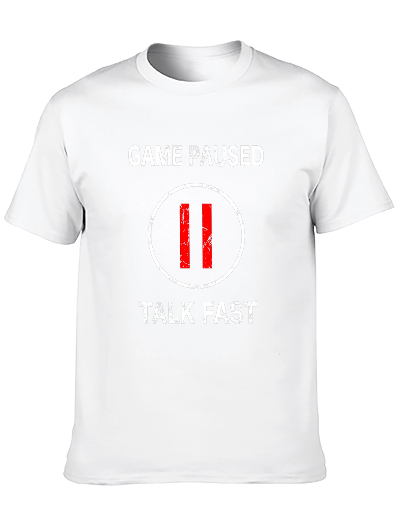 Game Paused Talk Fast Black T-Shirt