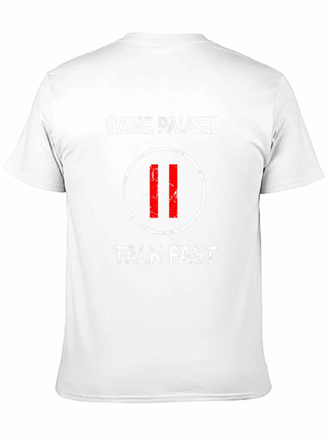 Game Paused Talk Fast Black T-Shirt