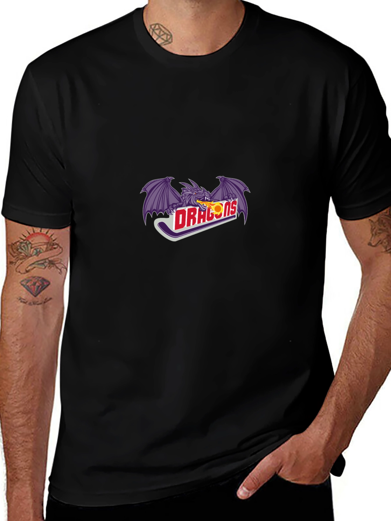 Dragons T-Shirt - Black Graphic Tee